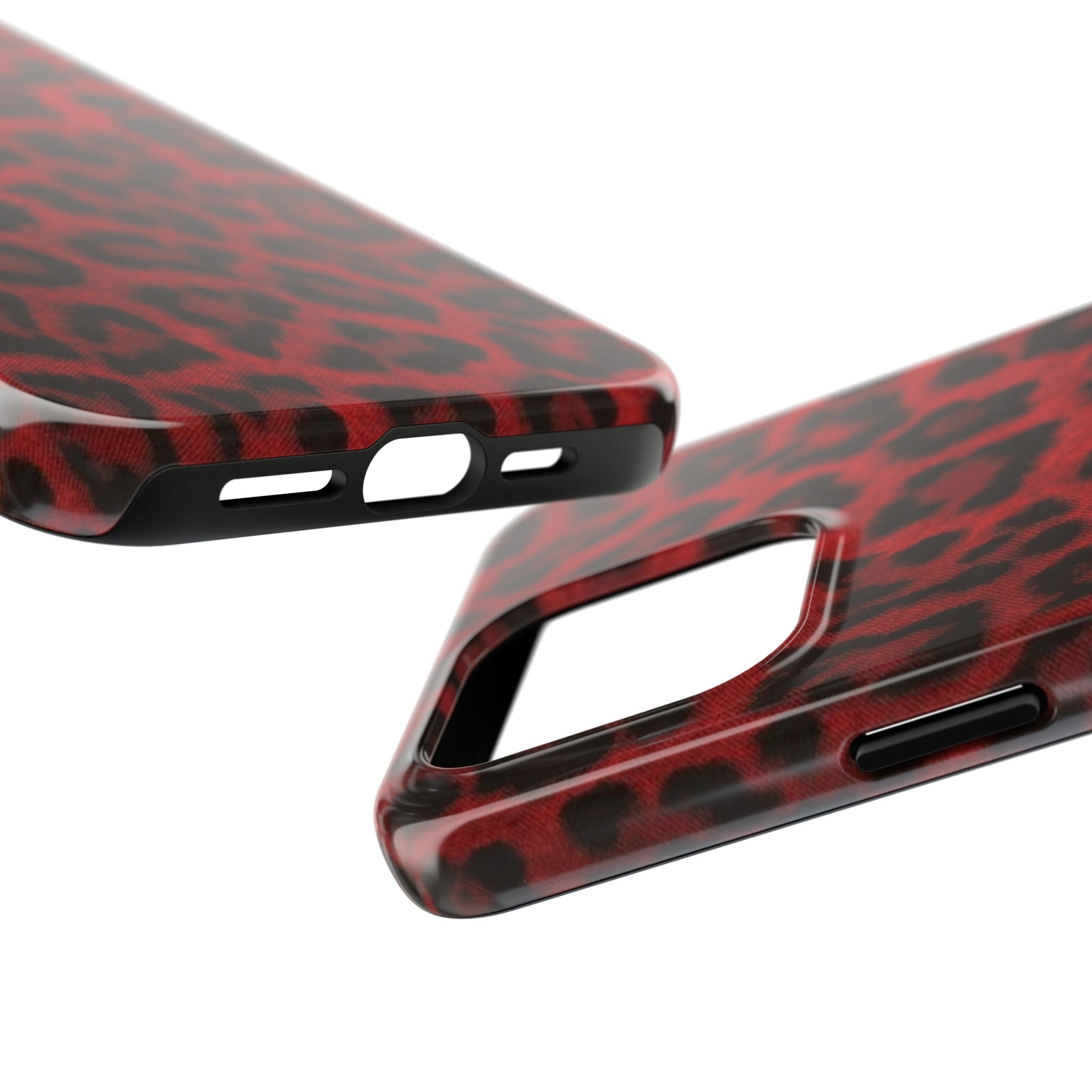 Red Cheetah Leopard Phone Case  - Tough Impact-Resistant Case