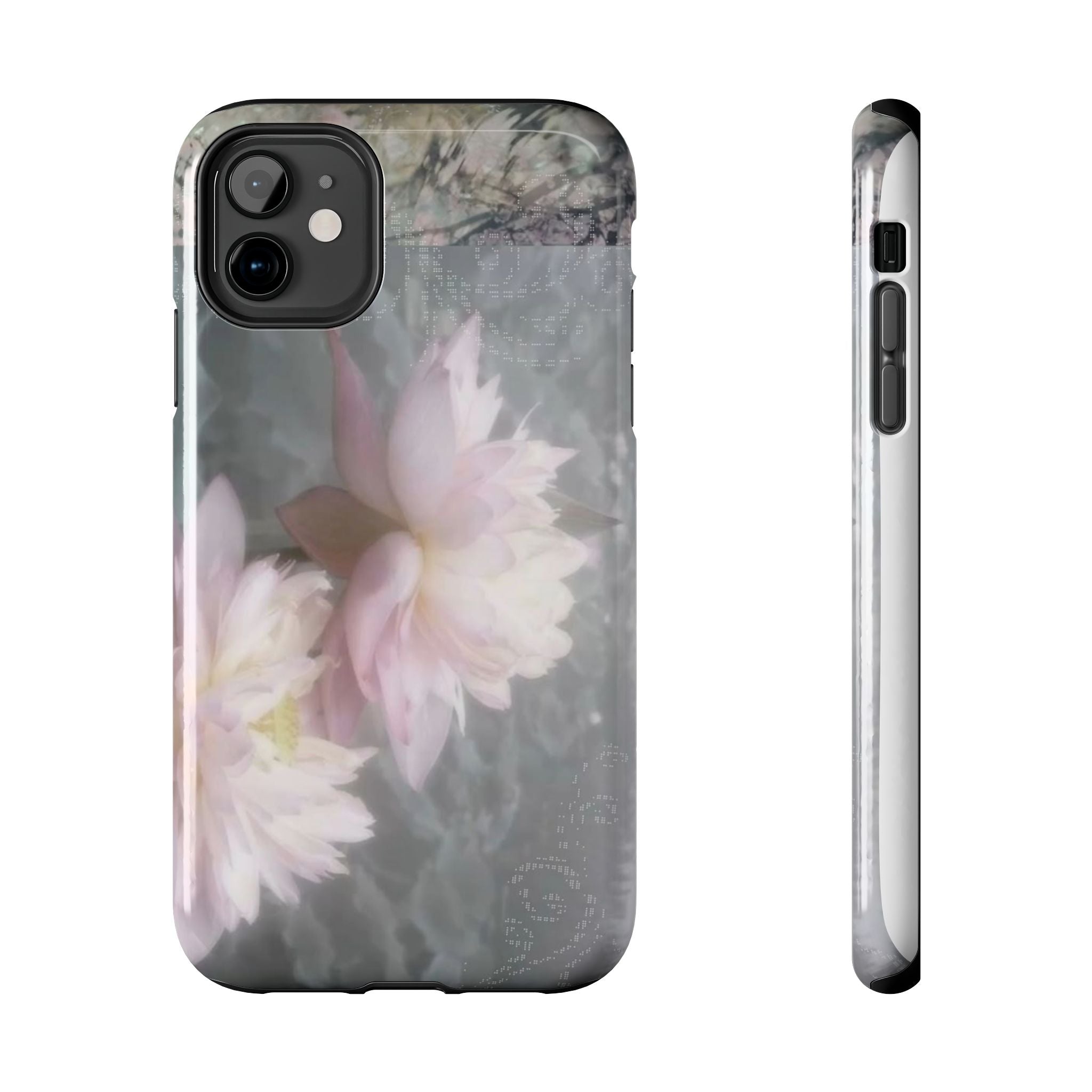 Lotus Flowers Cyber Whimsy Phone Case
