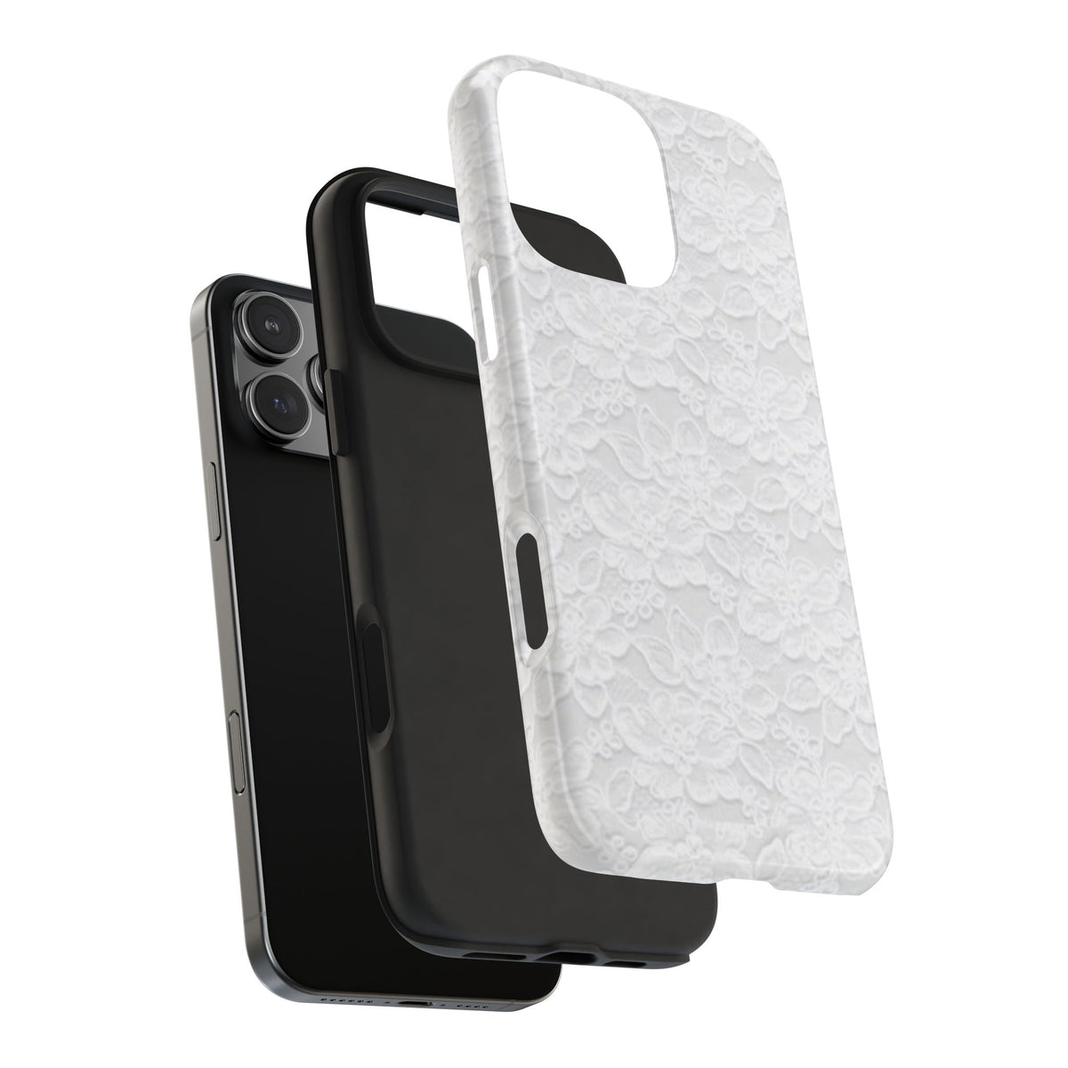 White Lace Coquette Phone Case