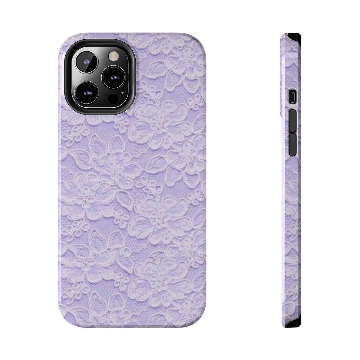 Purple Lace Cute Coquette Phone Case