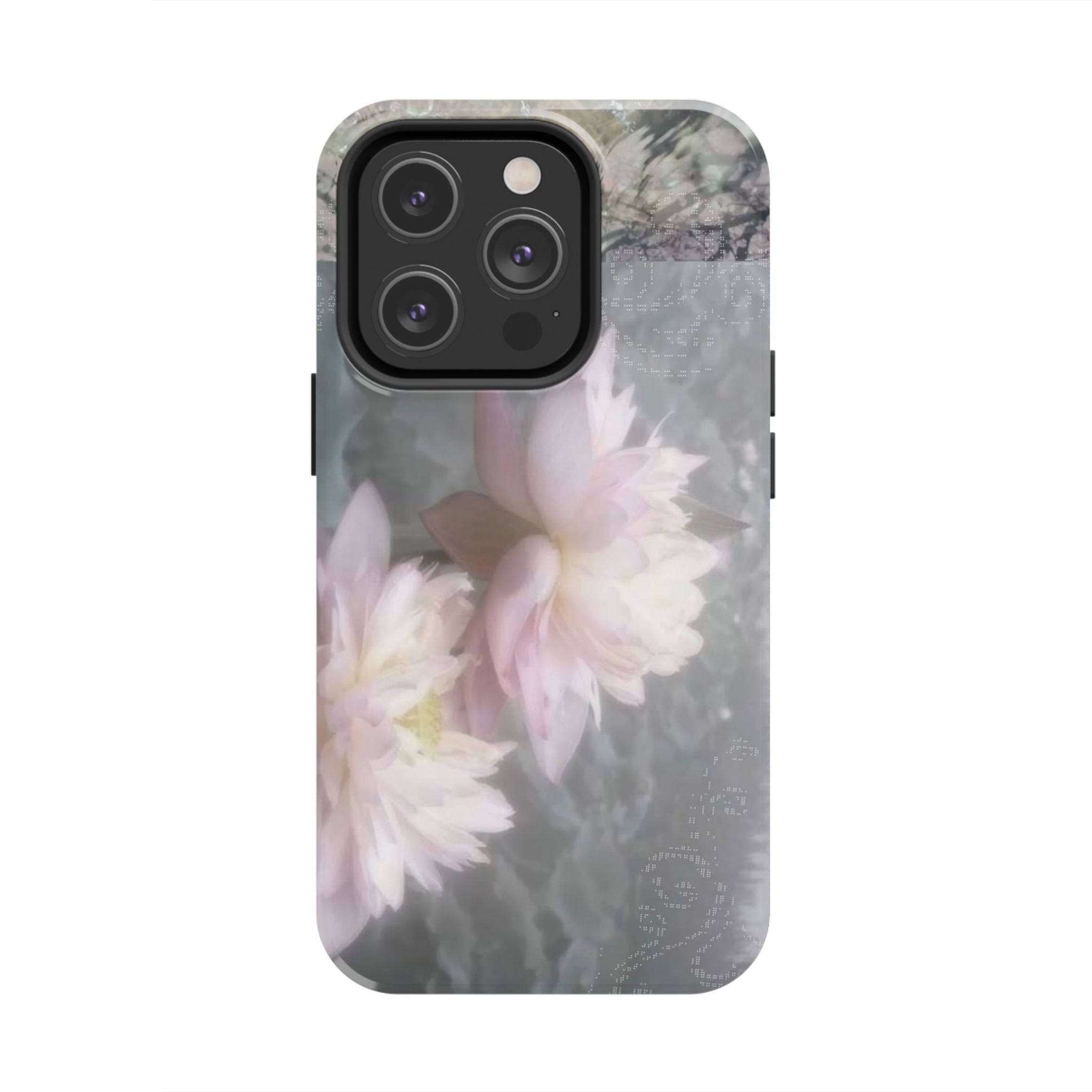 Lotus Flowers Cyber Whimsy Phone Case