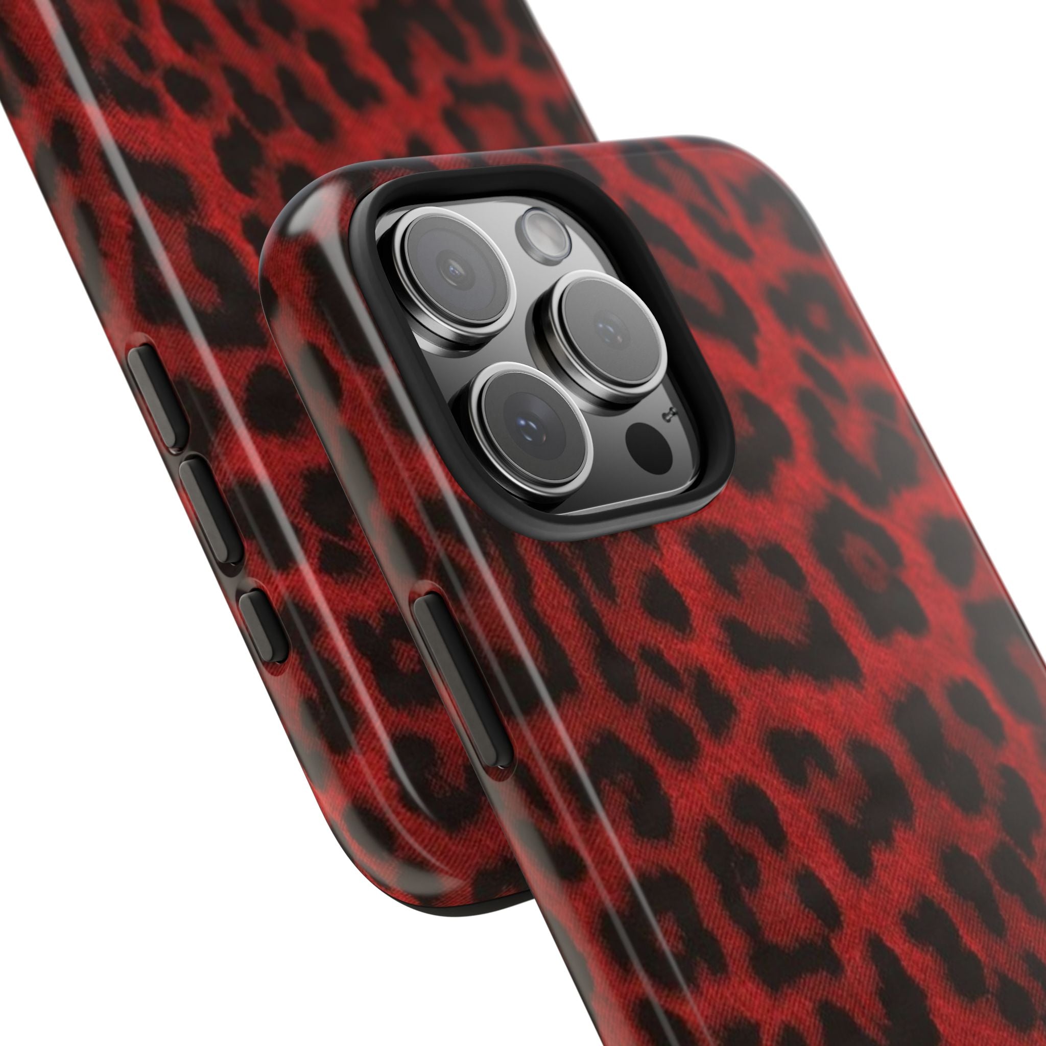 Red Cheetah Leopard Phone Case  - Tough Impact-Resistant Case