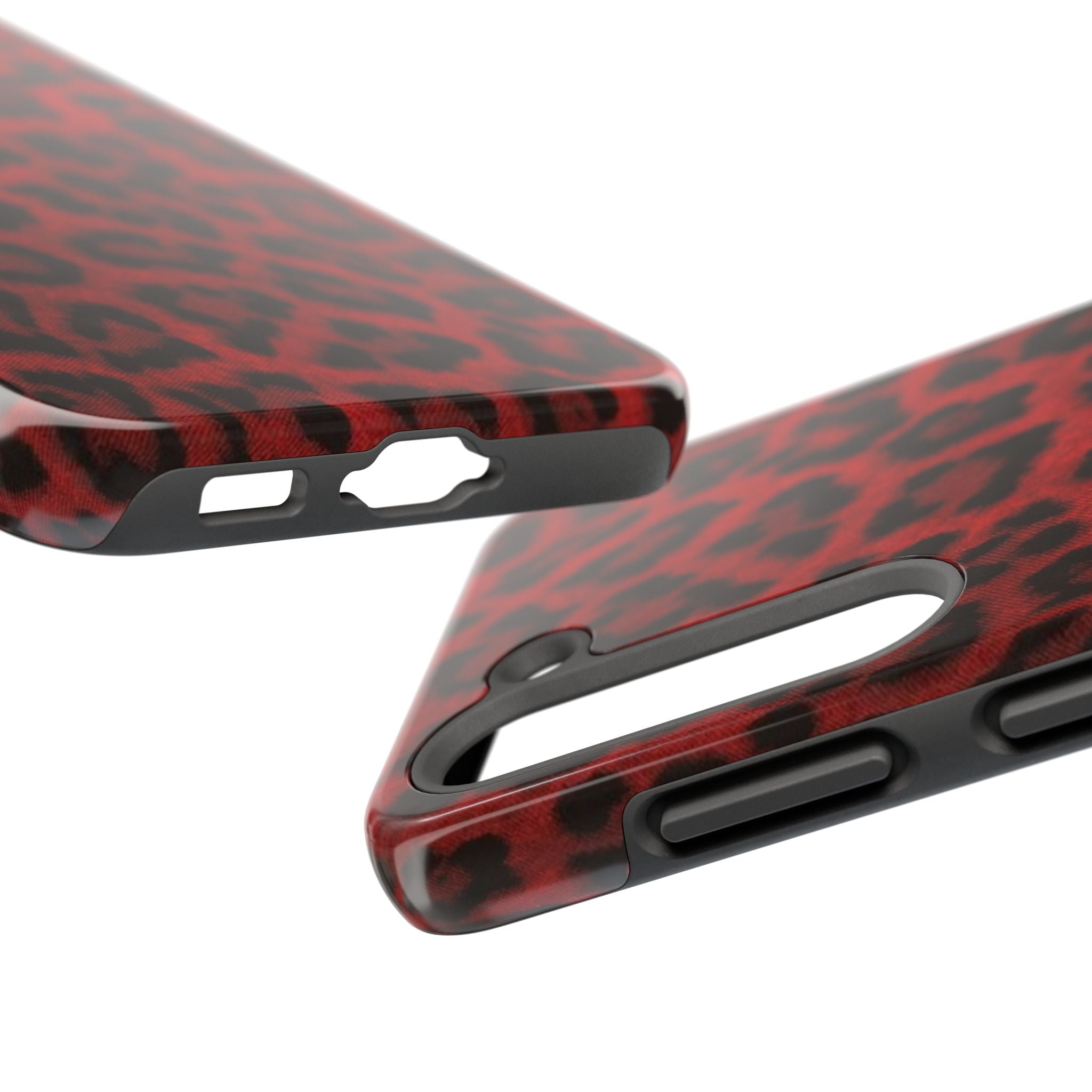 Red Cheetah Leopard Phone Case  - Tough Impact-Resistant Case