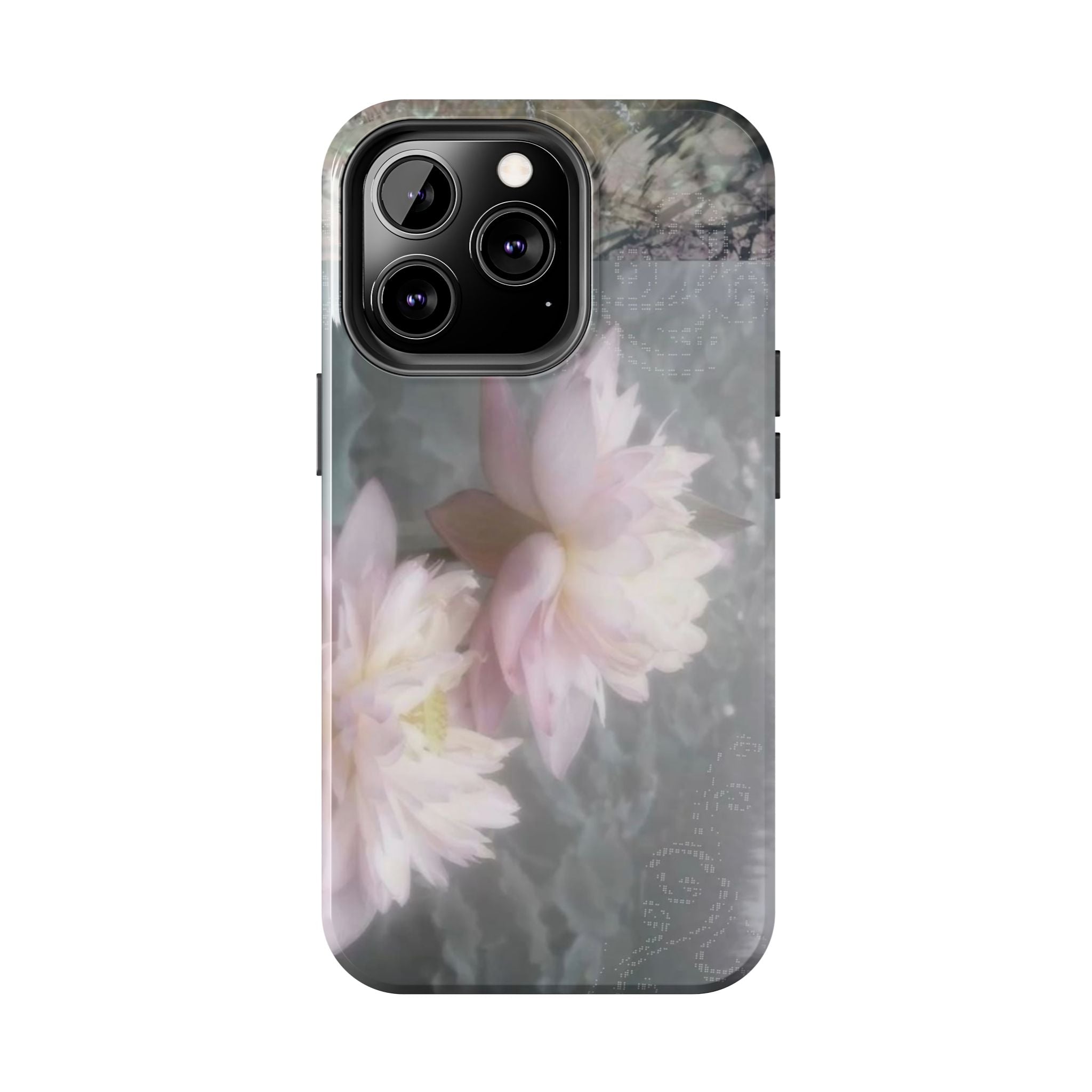 Lotus Flowers Cyber Whimsy Phone Case