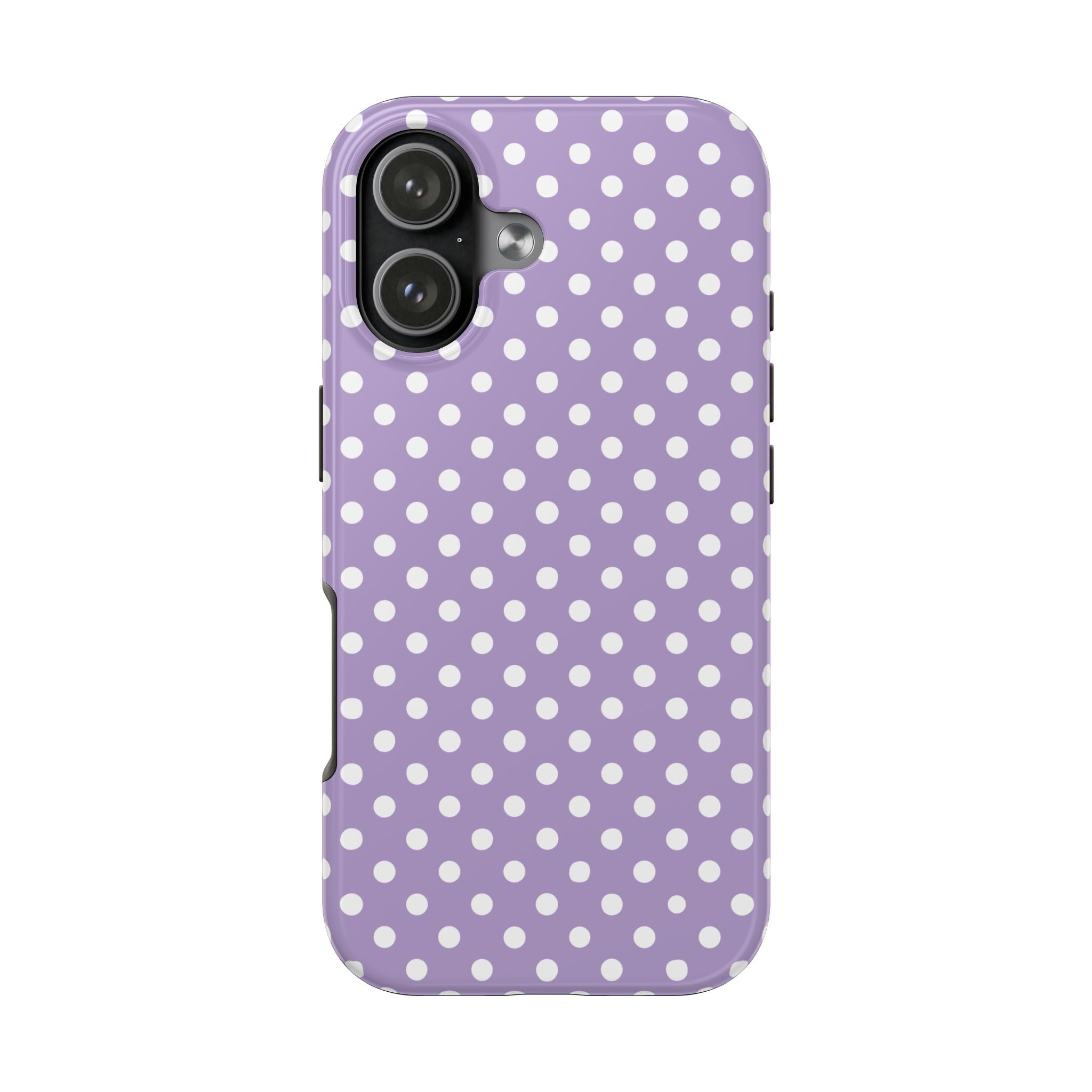 Purple Polka Dot Phone Case  - Tough Impact-Resistant Case