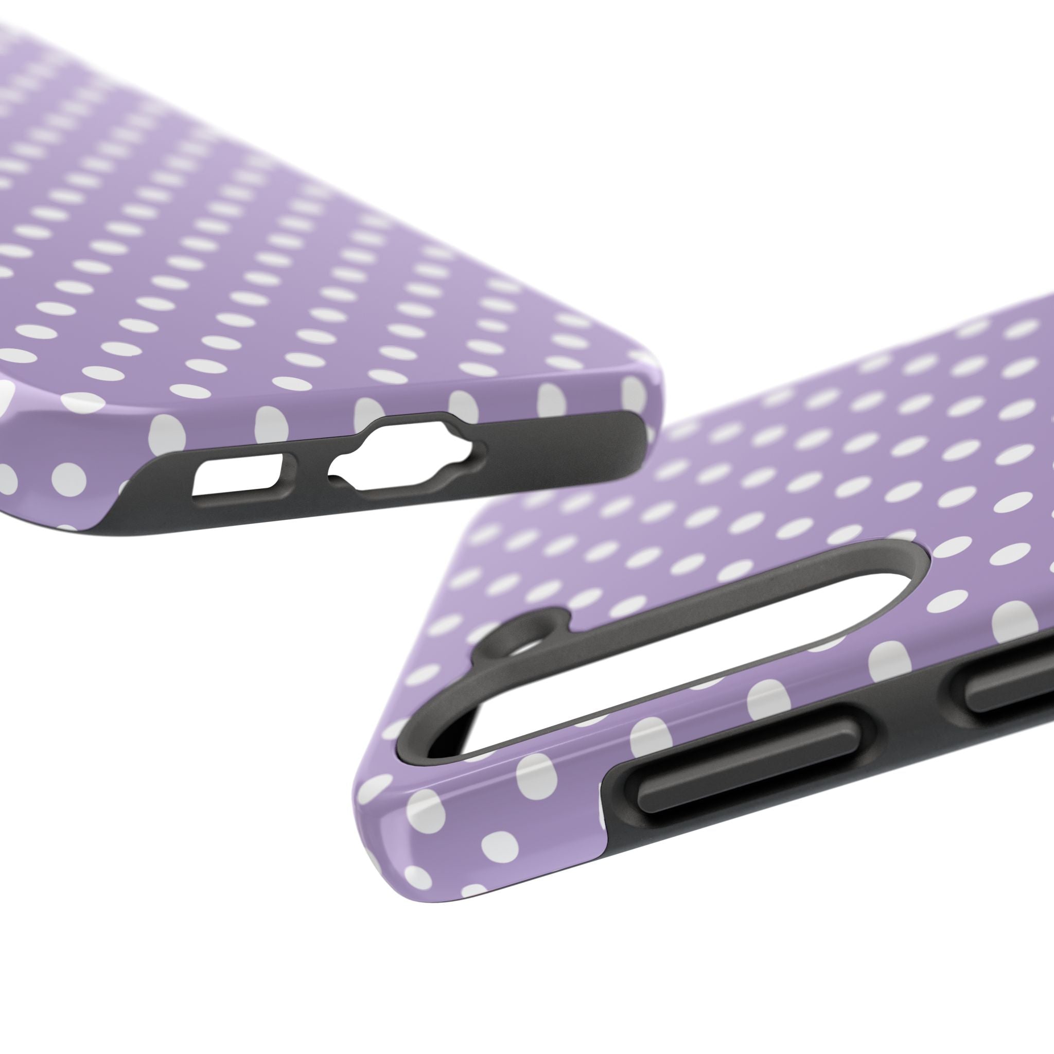 Purple Polka Dot Phone Case  - Tough Impact-Resistant Case