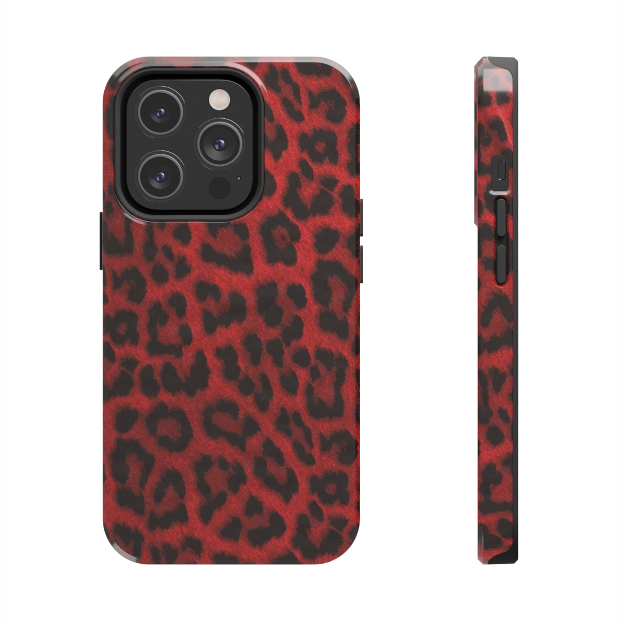 Red Cheetah Leopard Phone Case  - Tough Impact-Resistant Case