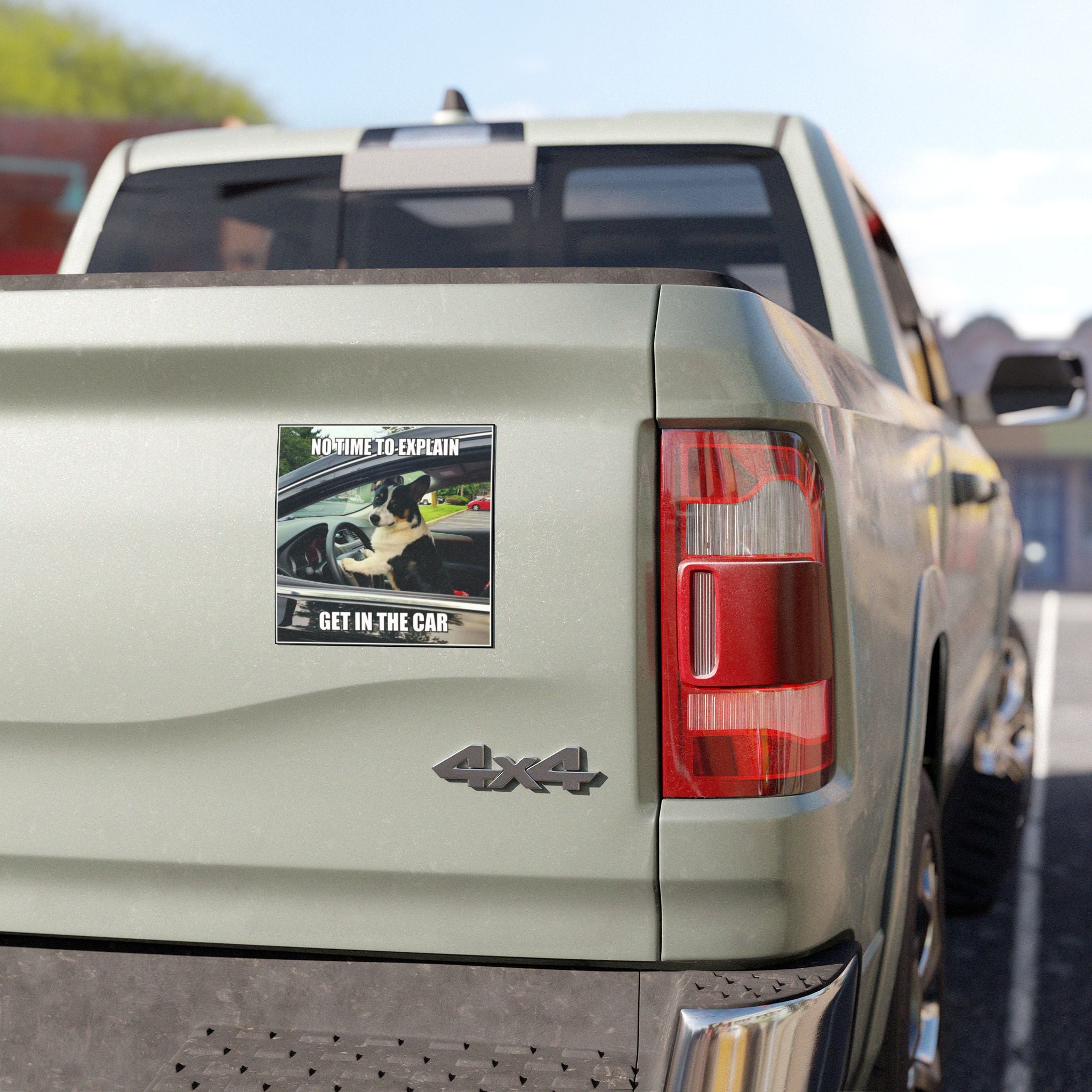 Dog meme car bumper magnet