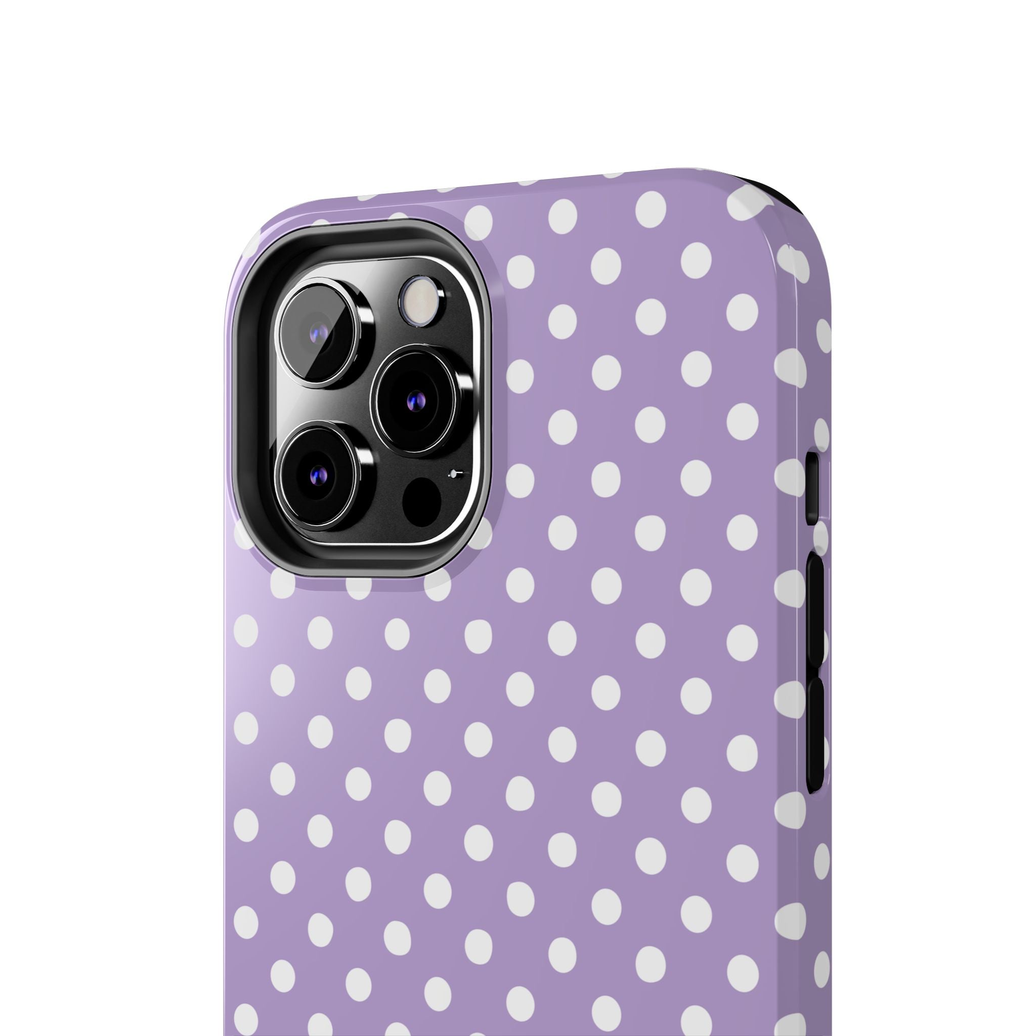 Purple Polka Dot Phone Case  - Tough Impact-Resistant Case
