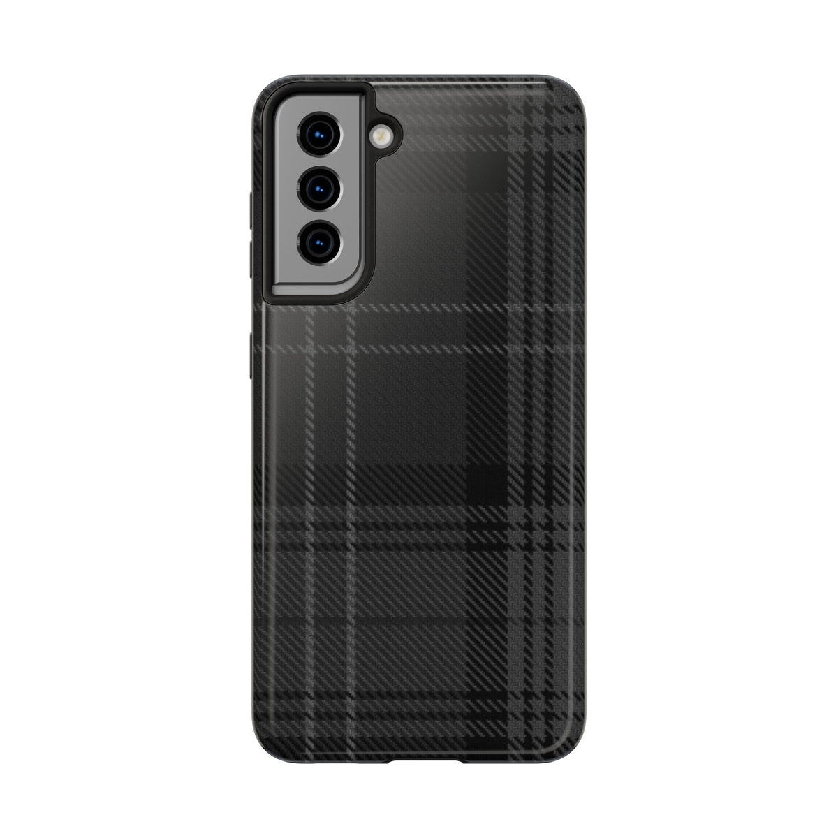 Black Plaid Gingham Phone Case