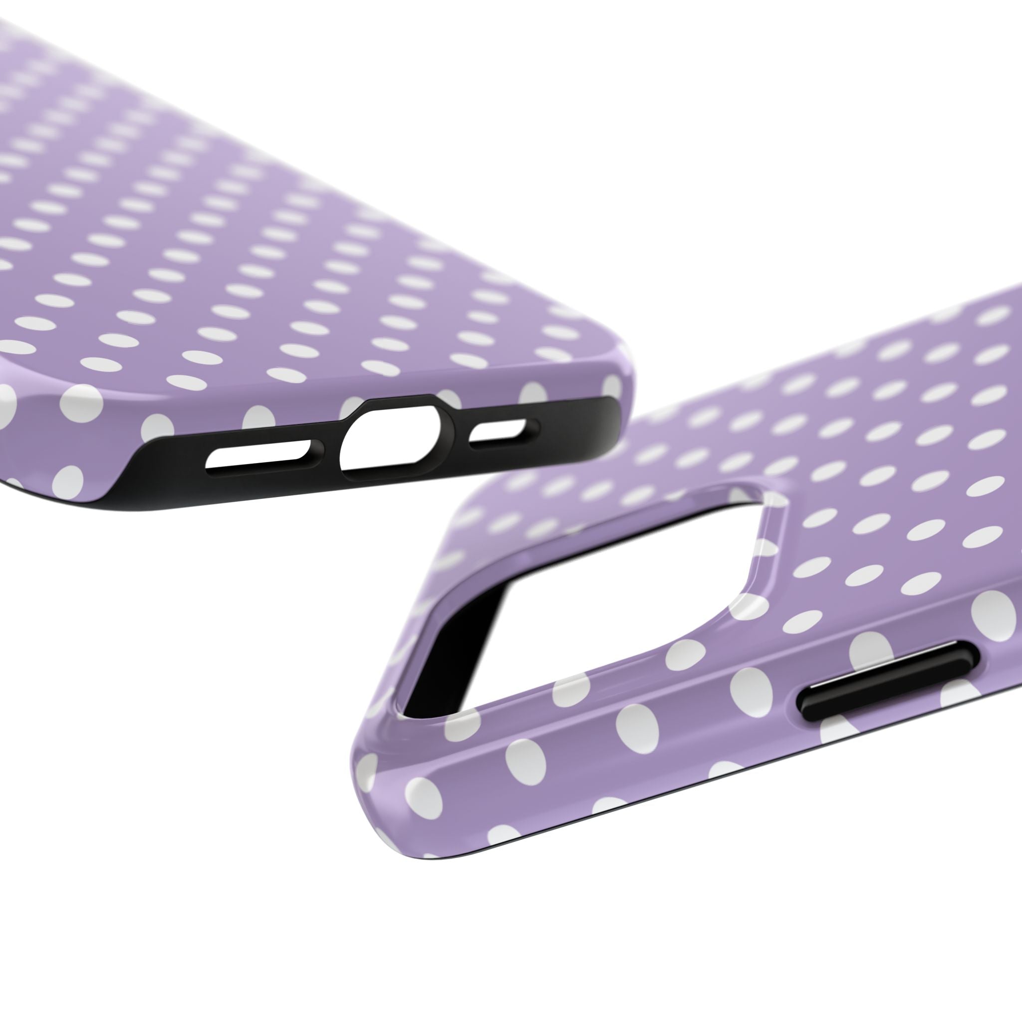 Purple Polka Dot Phone Case  - Tough Impact-Resistant Case
