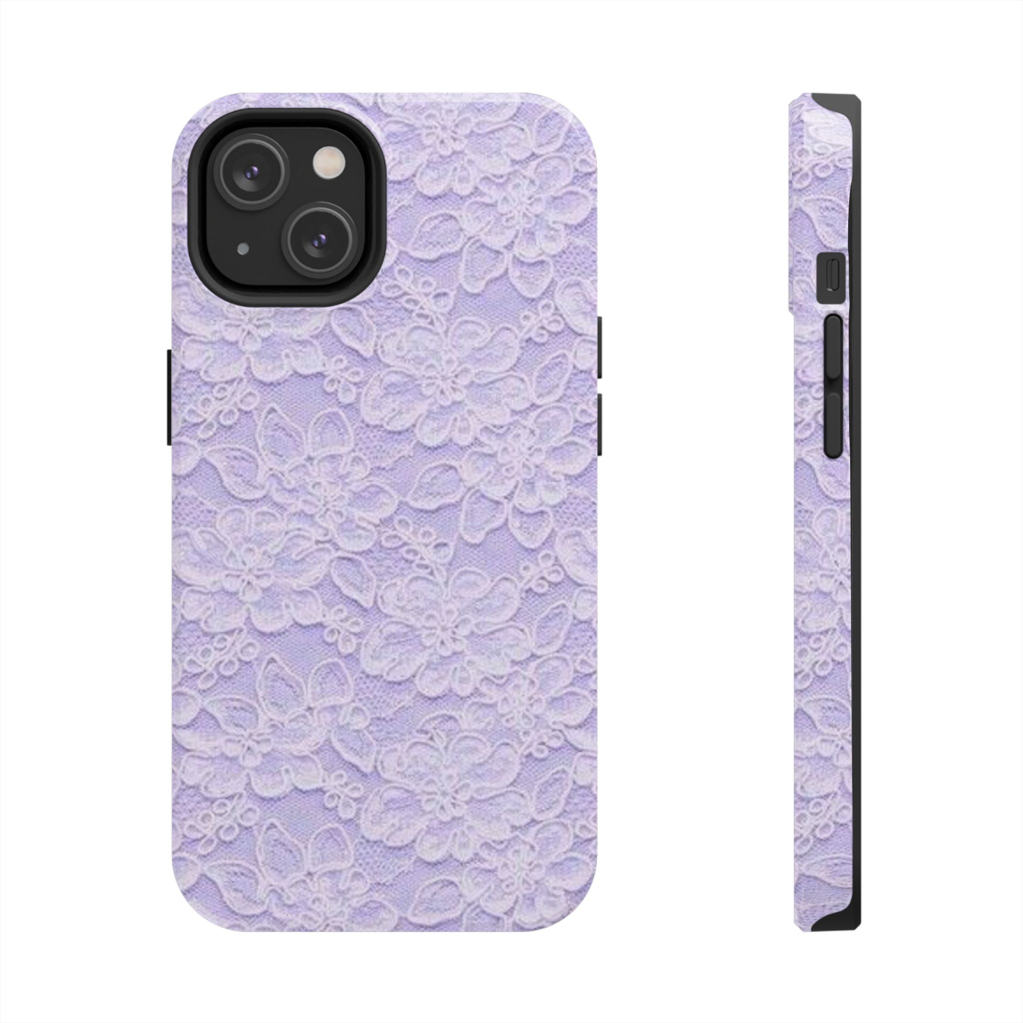 Purple Lace Cute Coquette Phone Case