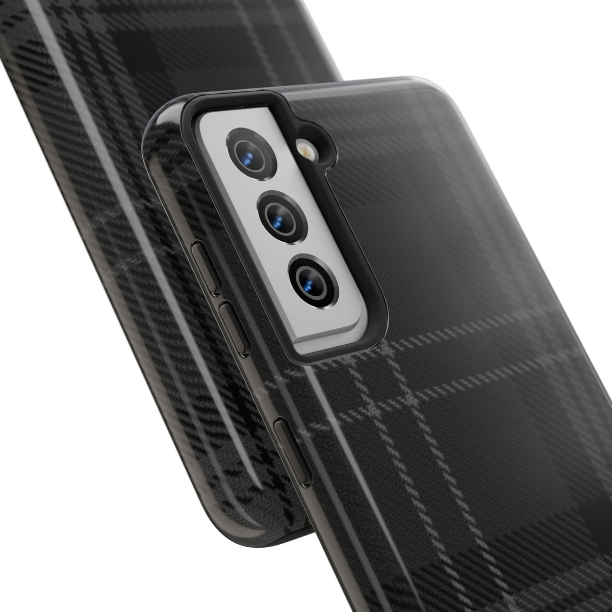 Black Plaid Gingham Phone Case