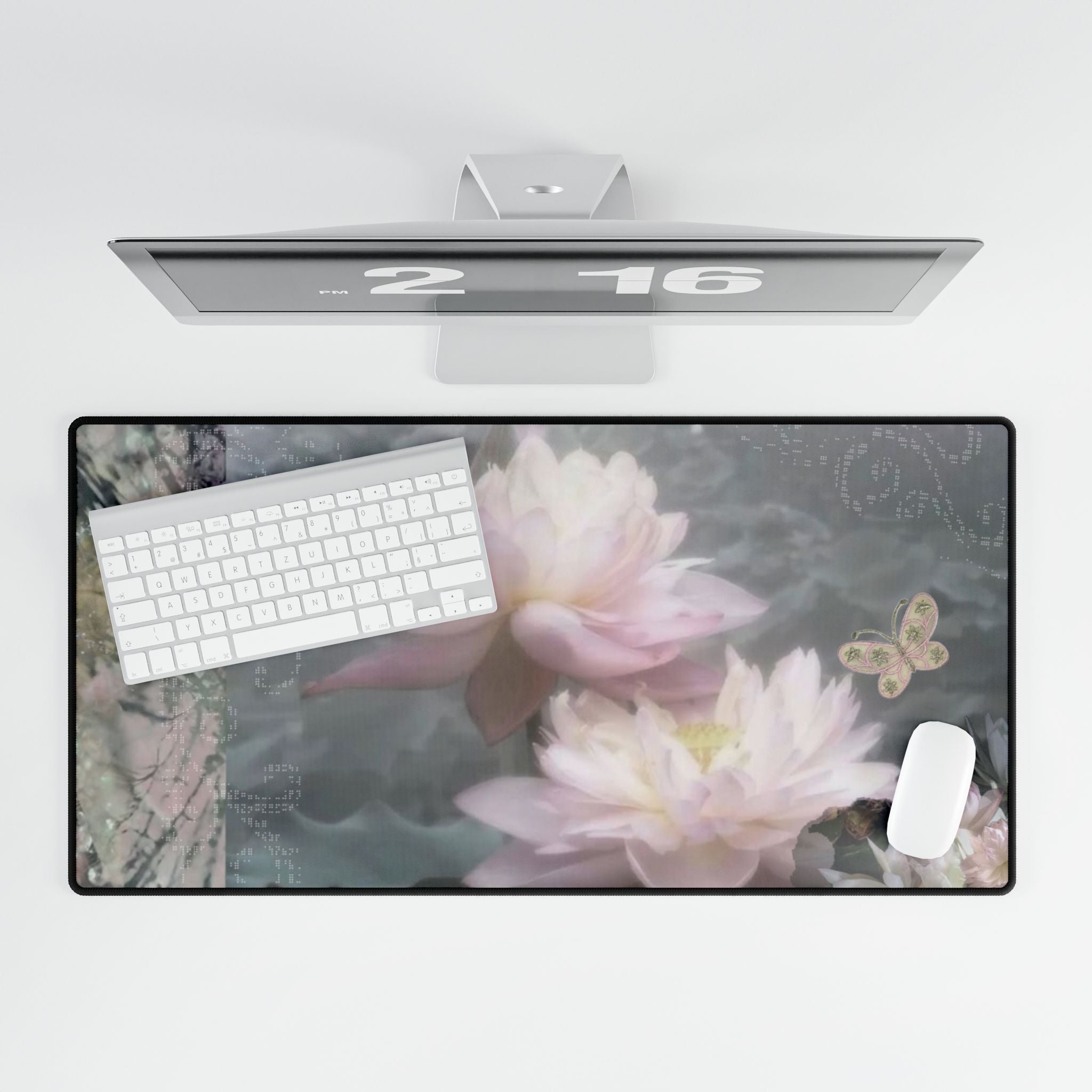 Cyber Internet Girl Lotus XL Mouse Pad