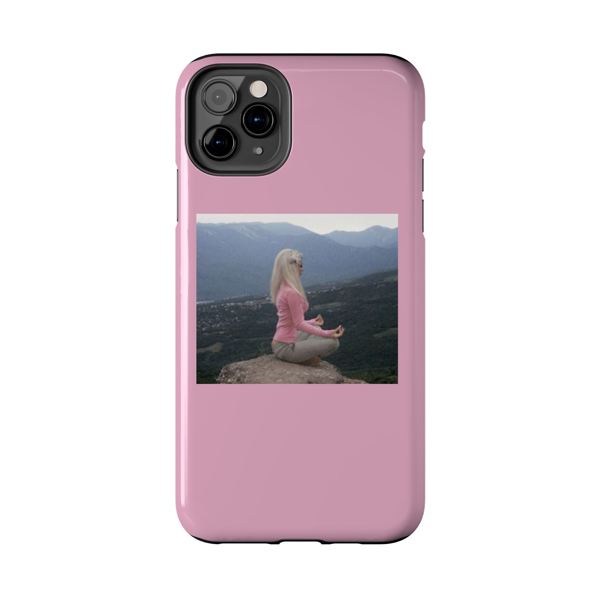 Manifestation Yoga Girl Manifesting Meme Phone Case