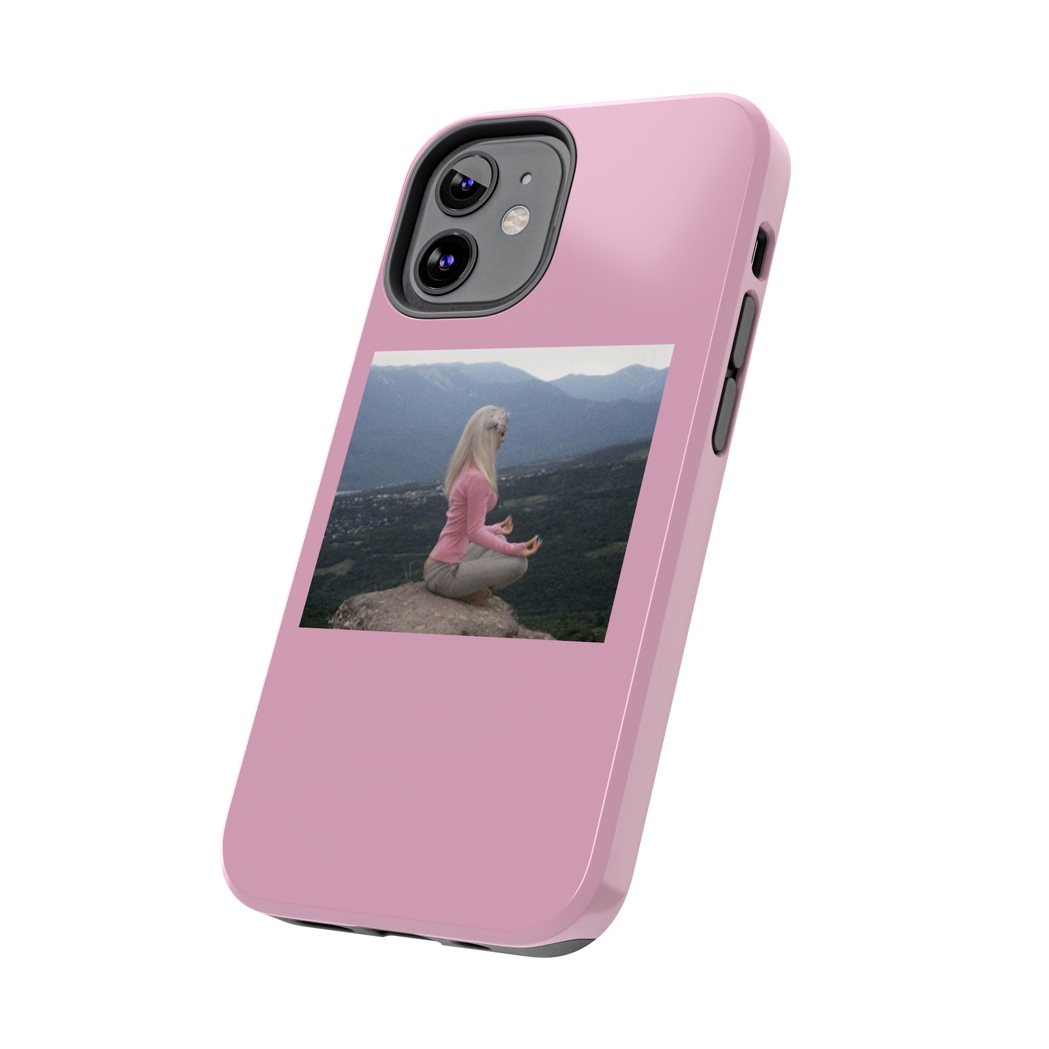 Manifestation Yoga Girl Manifesting Meme Phone Case