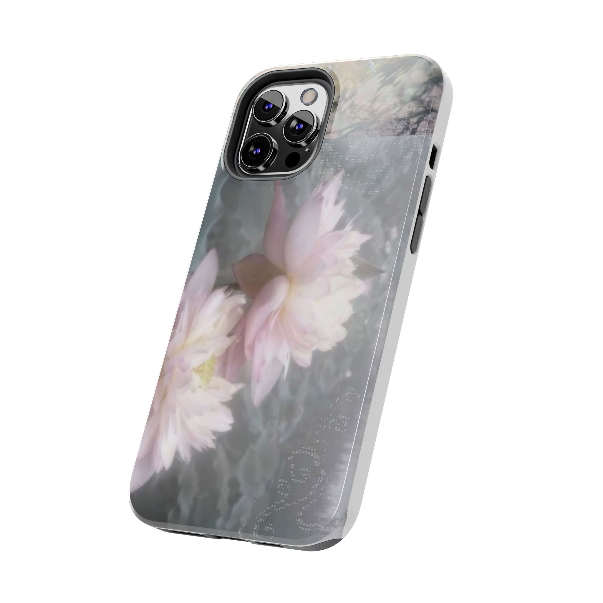 Lotus Flowers Cyber Whimsy Phone Case