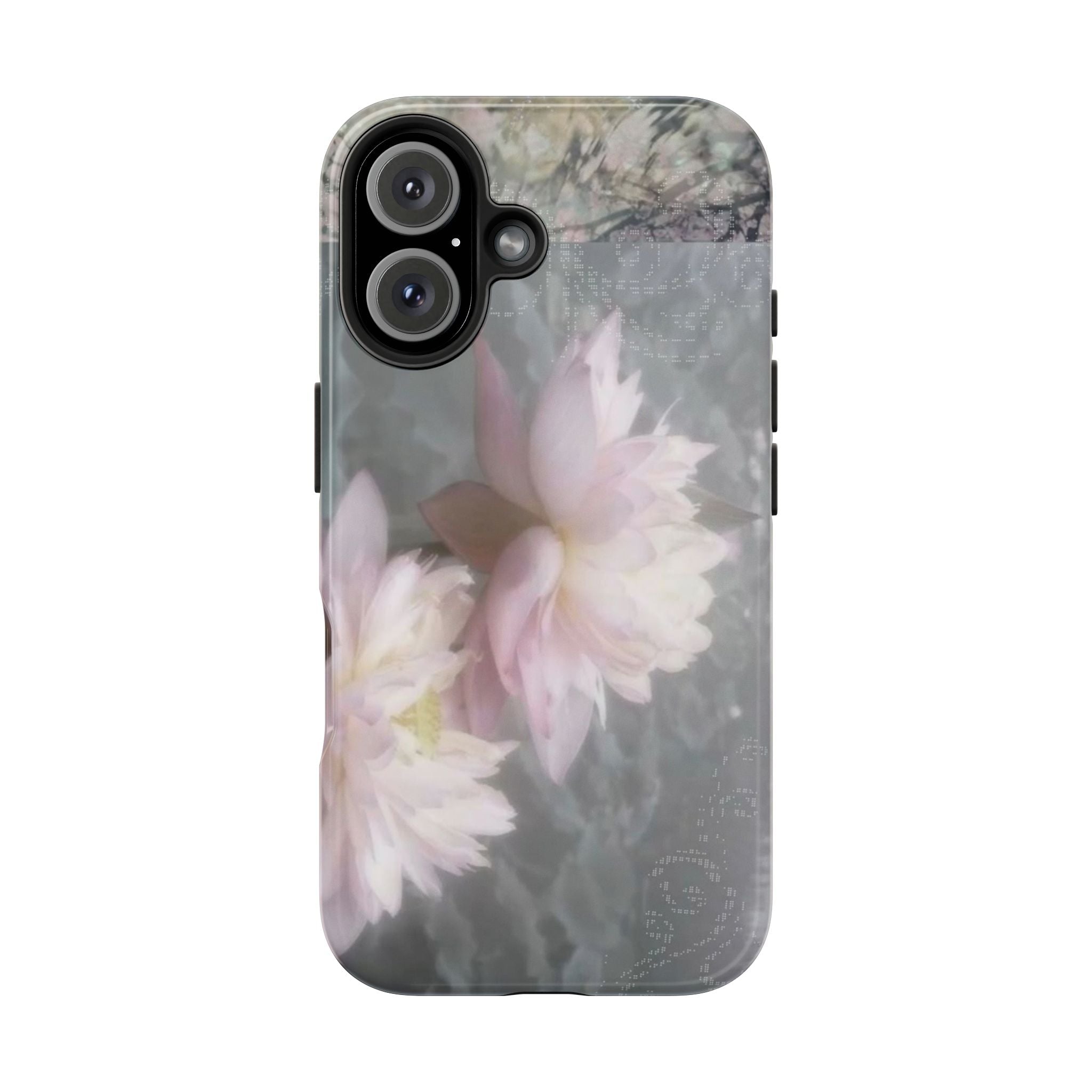 Lotus Flowers Cyber Whimsy Phone Case