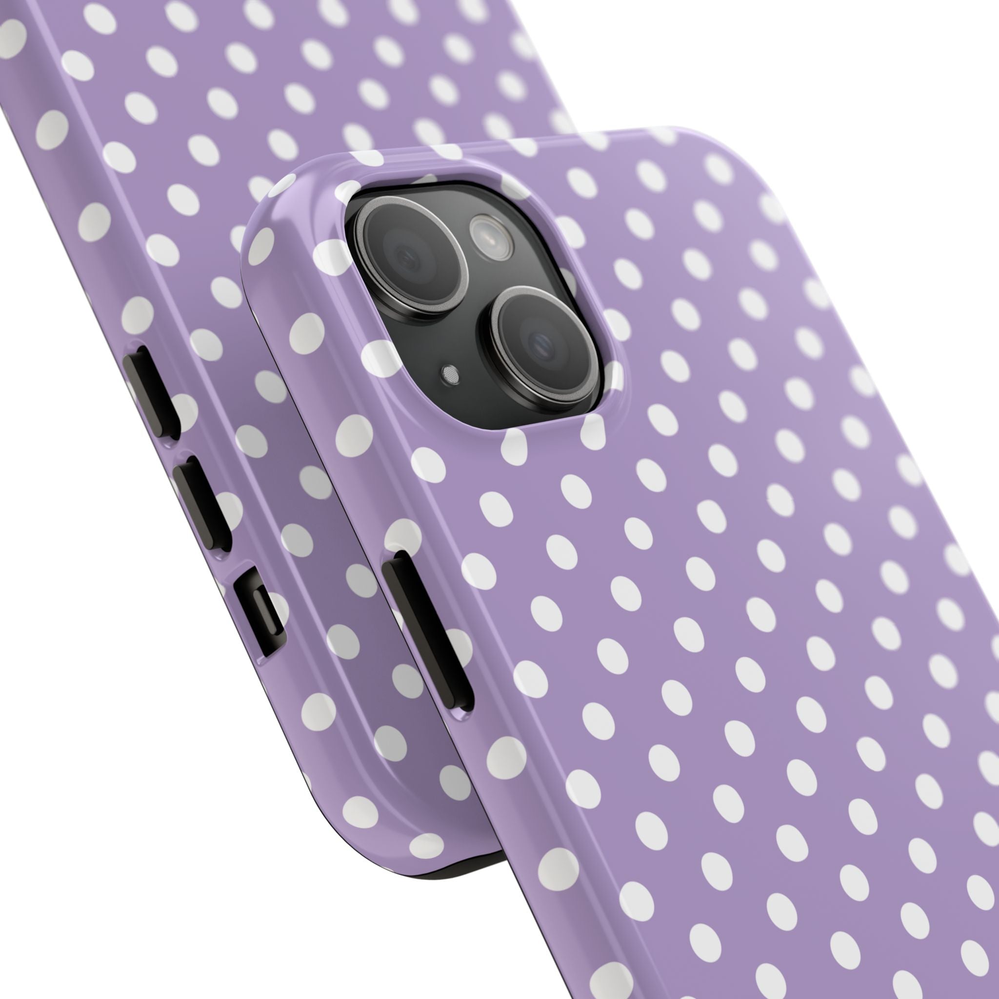 Purple Polka Dot Phone Case  - Tough Impact-Resistant Case