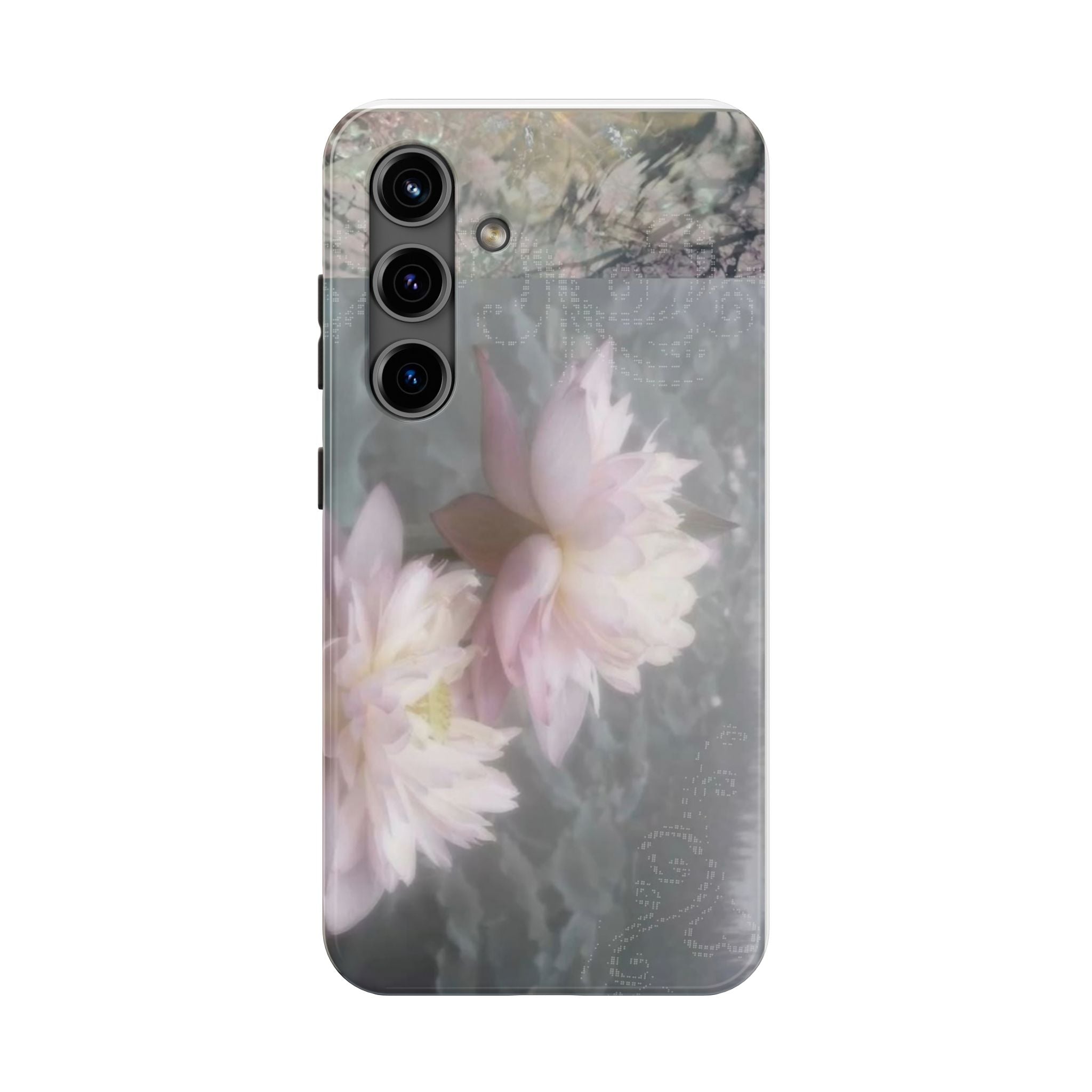 Lotus Flowers Cyber Whimsy Phone Case