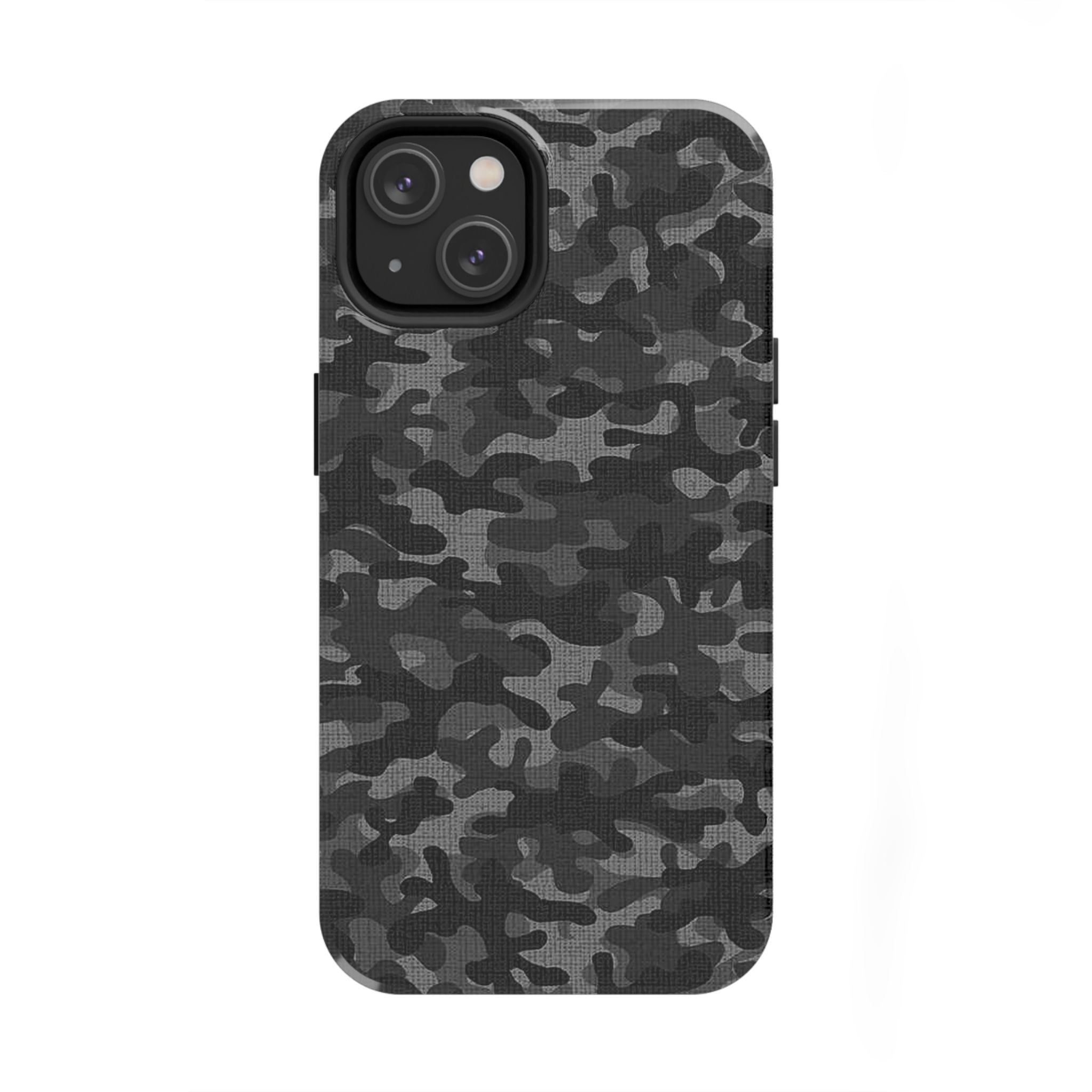 Black Camo Print Phone Case  - Tough Impact-Resistant Cases