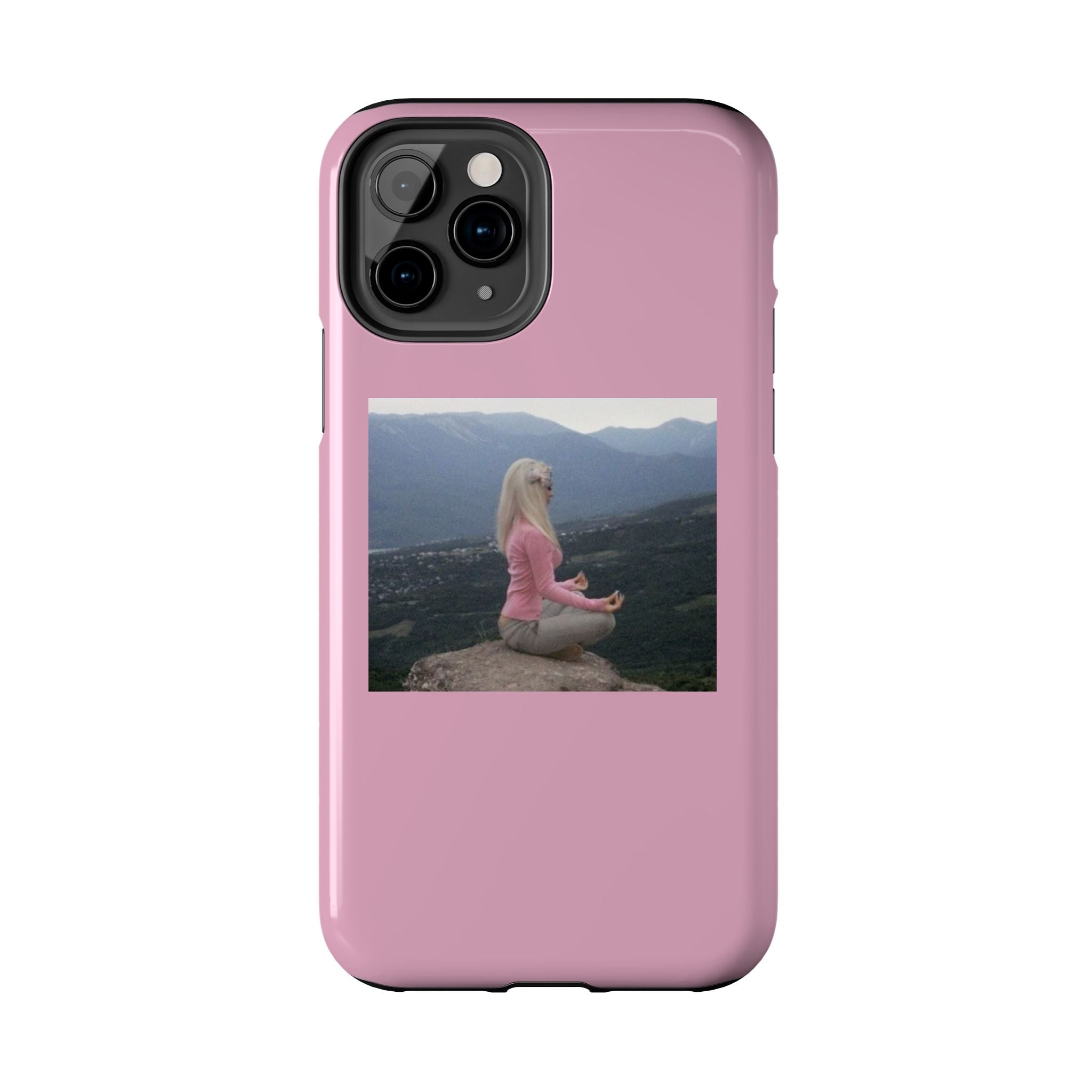 Manifestation Yoga Girl Manifesting Meme Phone Case