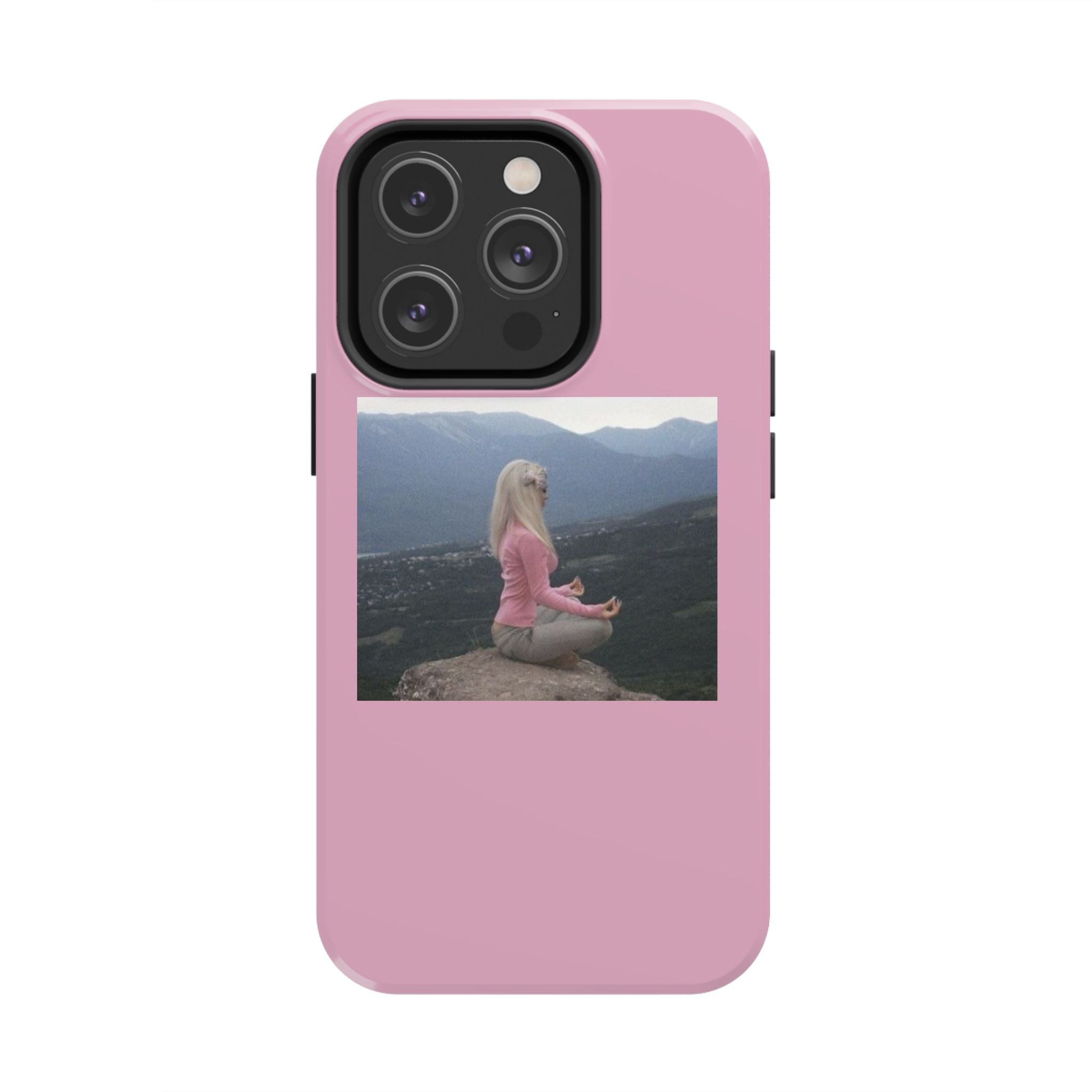 Manifestation Yoga Girl Manifesting Meme Phone Case