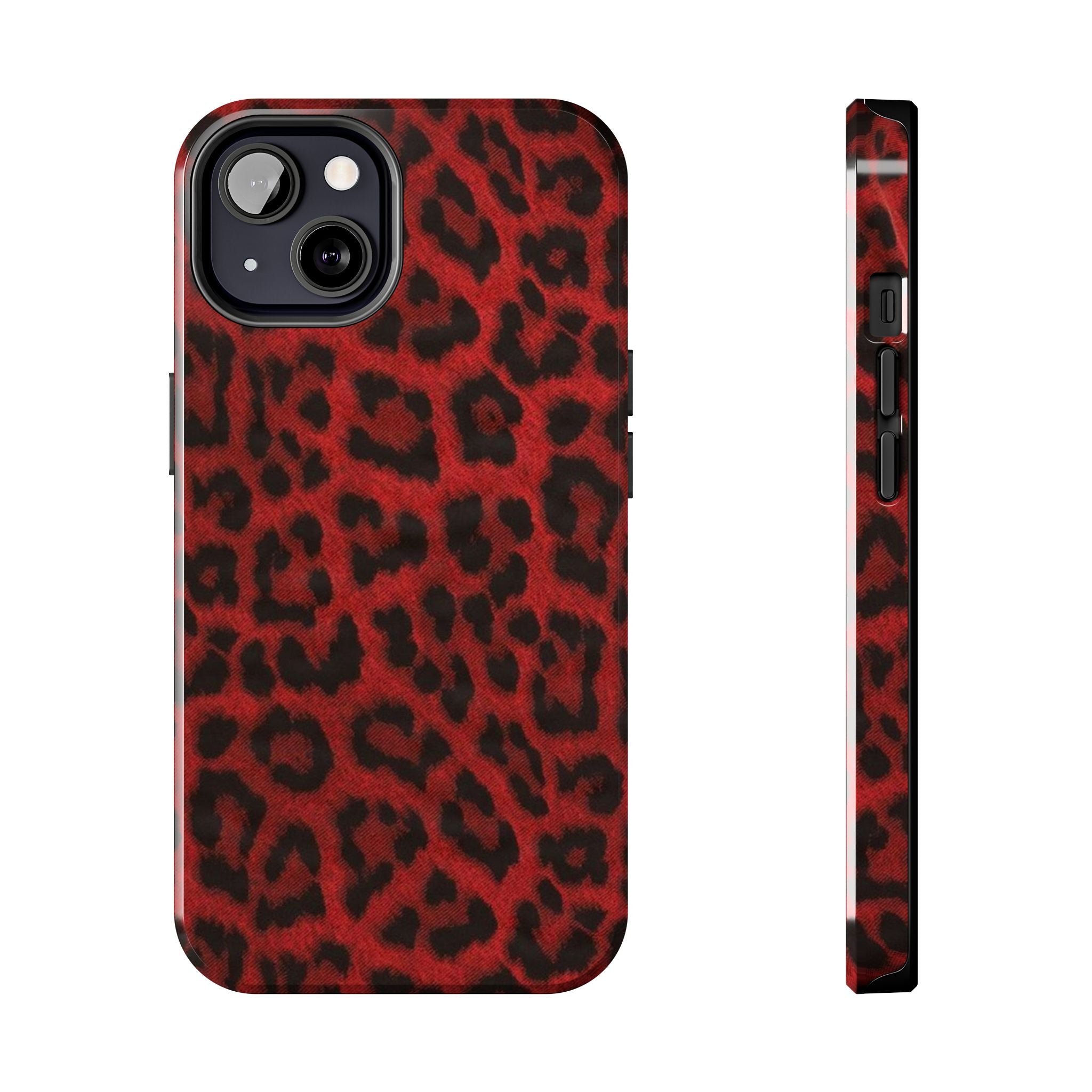 Red Cheetah Leopard Phone Case  - Tough Impact-Resistant Case