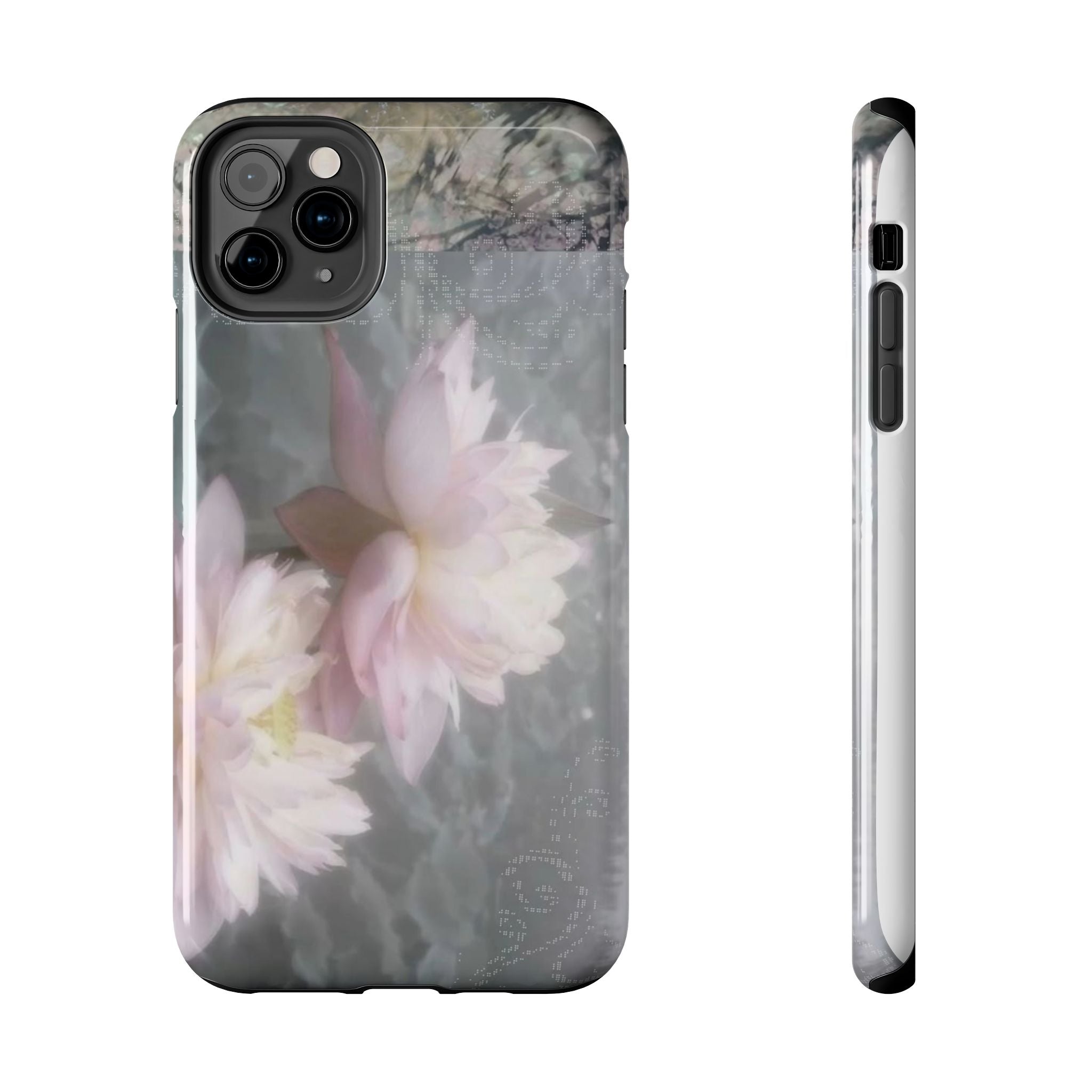 Lotus Flowers Cyber Whimsy Phone Case