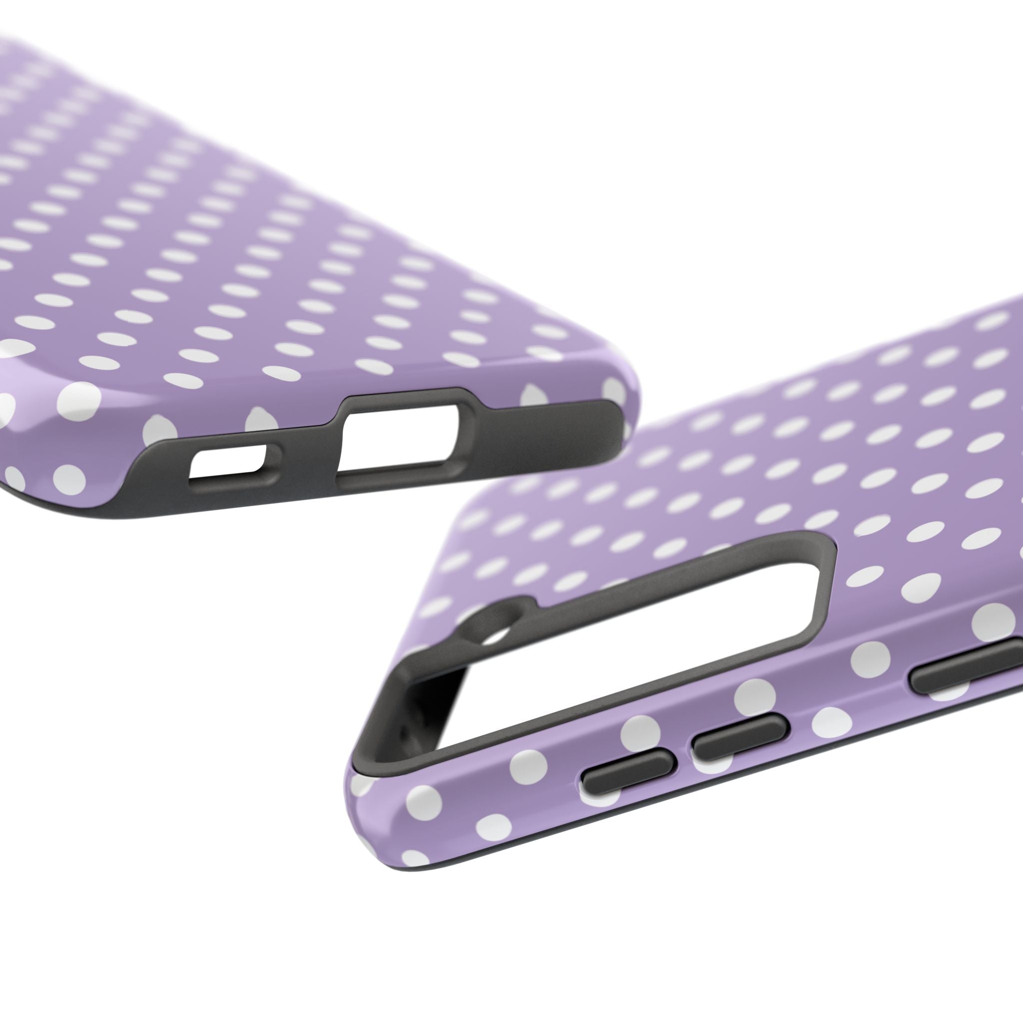 Purple Polka Dot Phone Case  - Tough Impact-Resistant Case