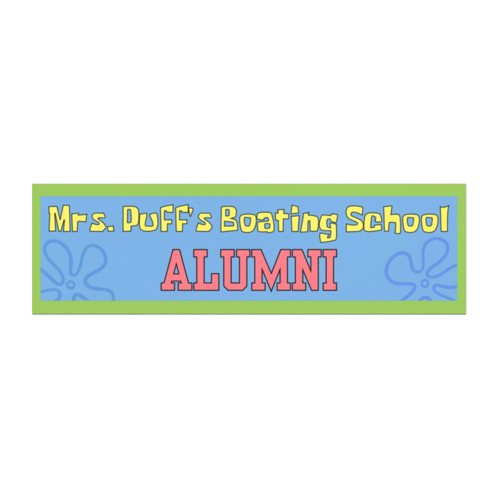 Funny student driver / new driver bumper magnet - Mrs. Puff Boating School