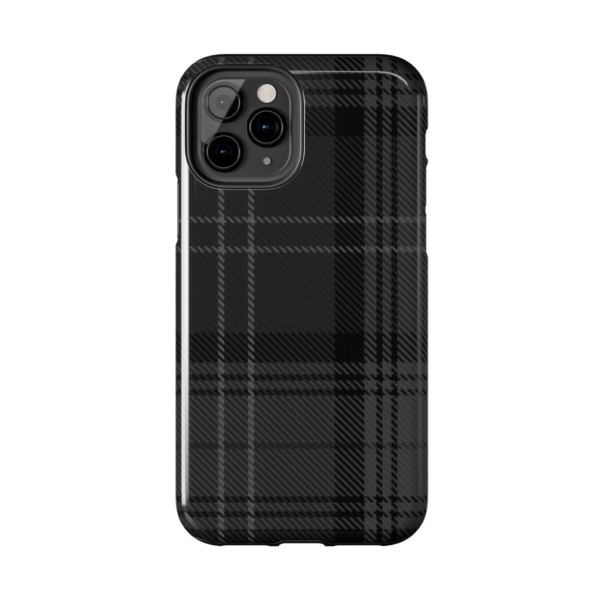 Black Plaid Gingham Phone Case