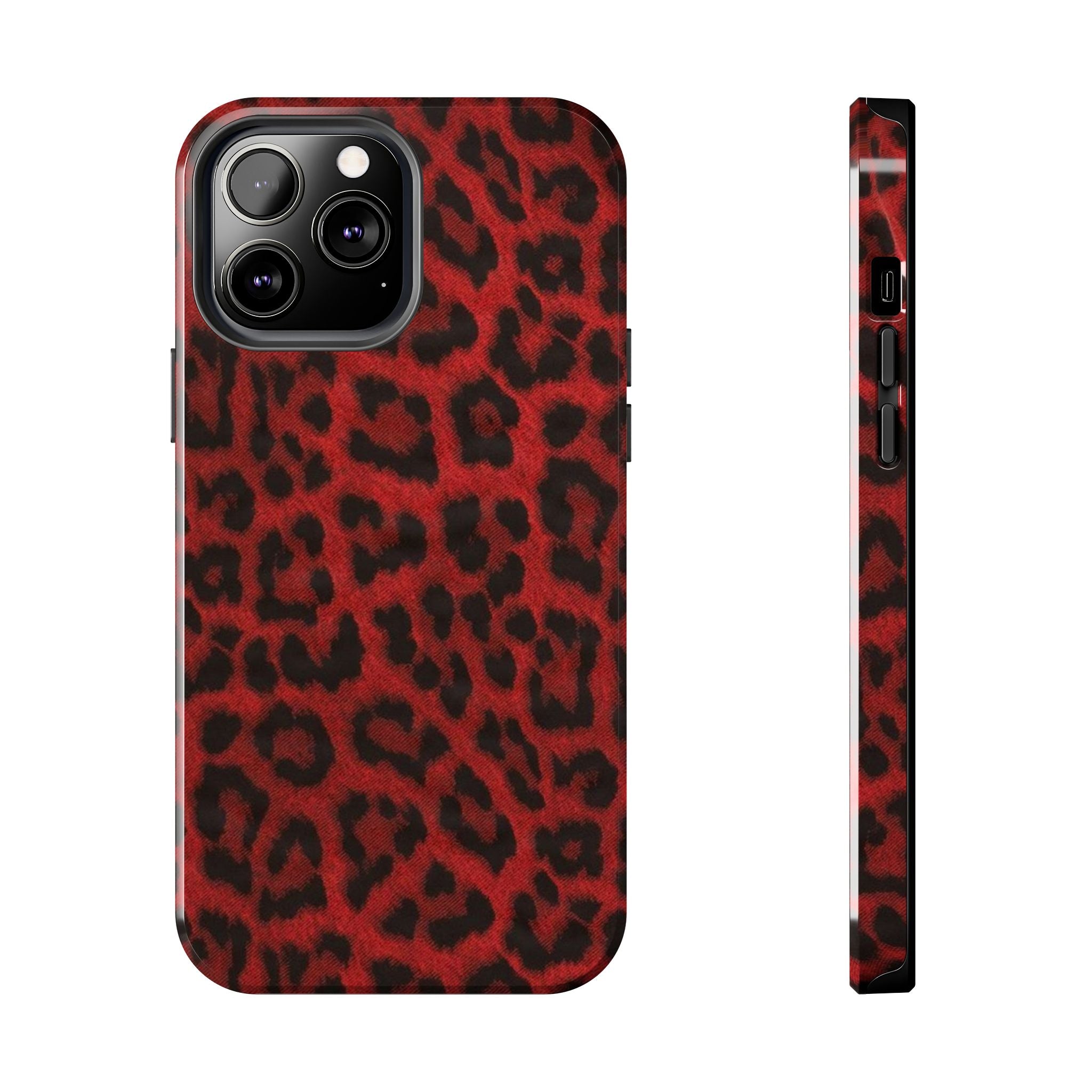 Red Cheetah Leopard Phone Case  - Tough Impact-Resistant Case