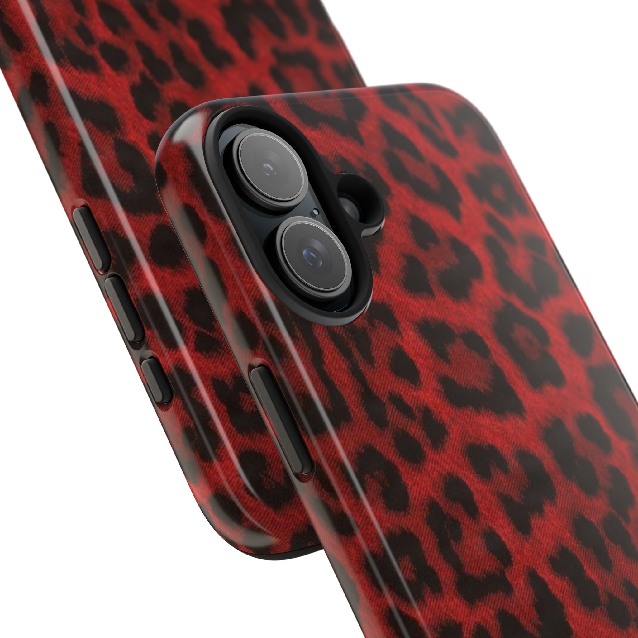 Red Cheetah Leopard Phone Case  - Tough Impact-Resistant Case