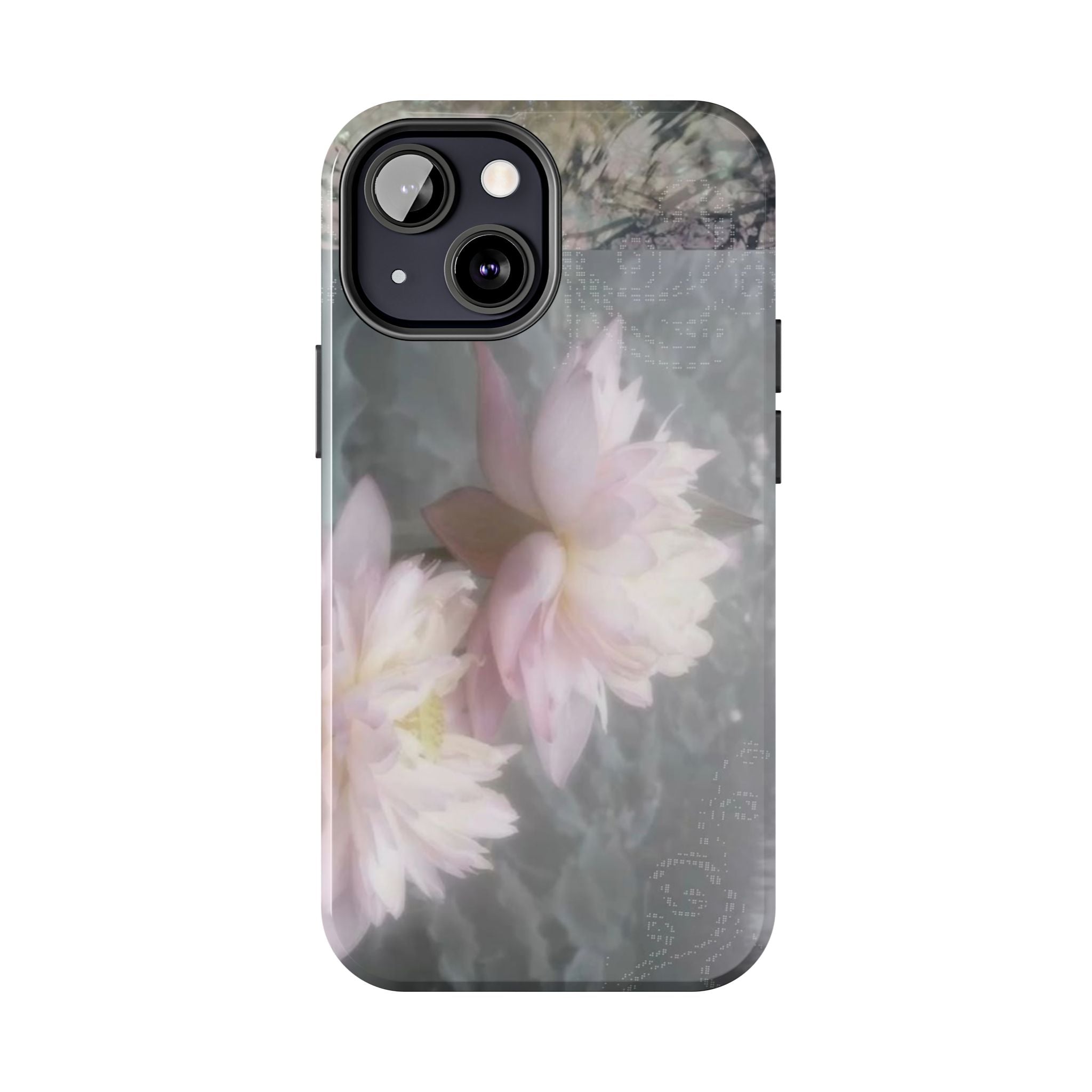 Lotus Flowers Cyber Whimsy Phone Case