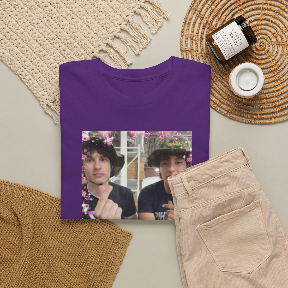 Proud Slushy Noobz Kawaii Cute Pic Martin and Hamzah Fan Merch Unisex Heavy Cotton Tee