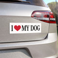 I Love My Dog / I Heart My Dog Cute Gift Car Bumper Magnet