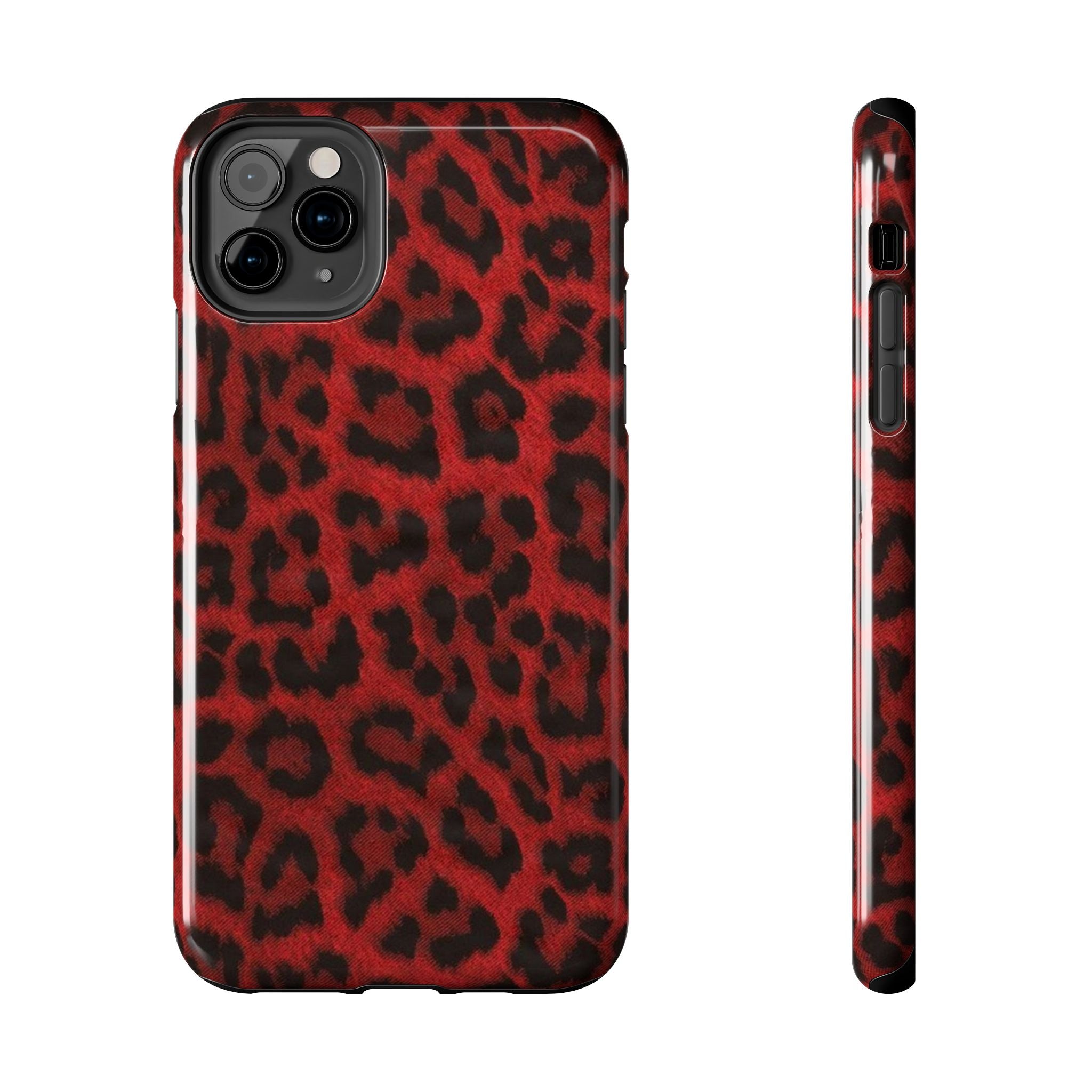 Red Cheetah Leopard Phone Case  - Tough Impact-Resistant Case