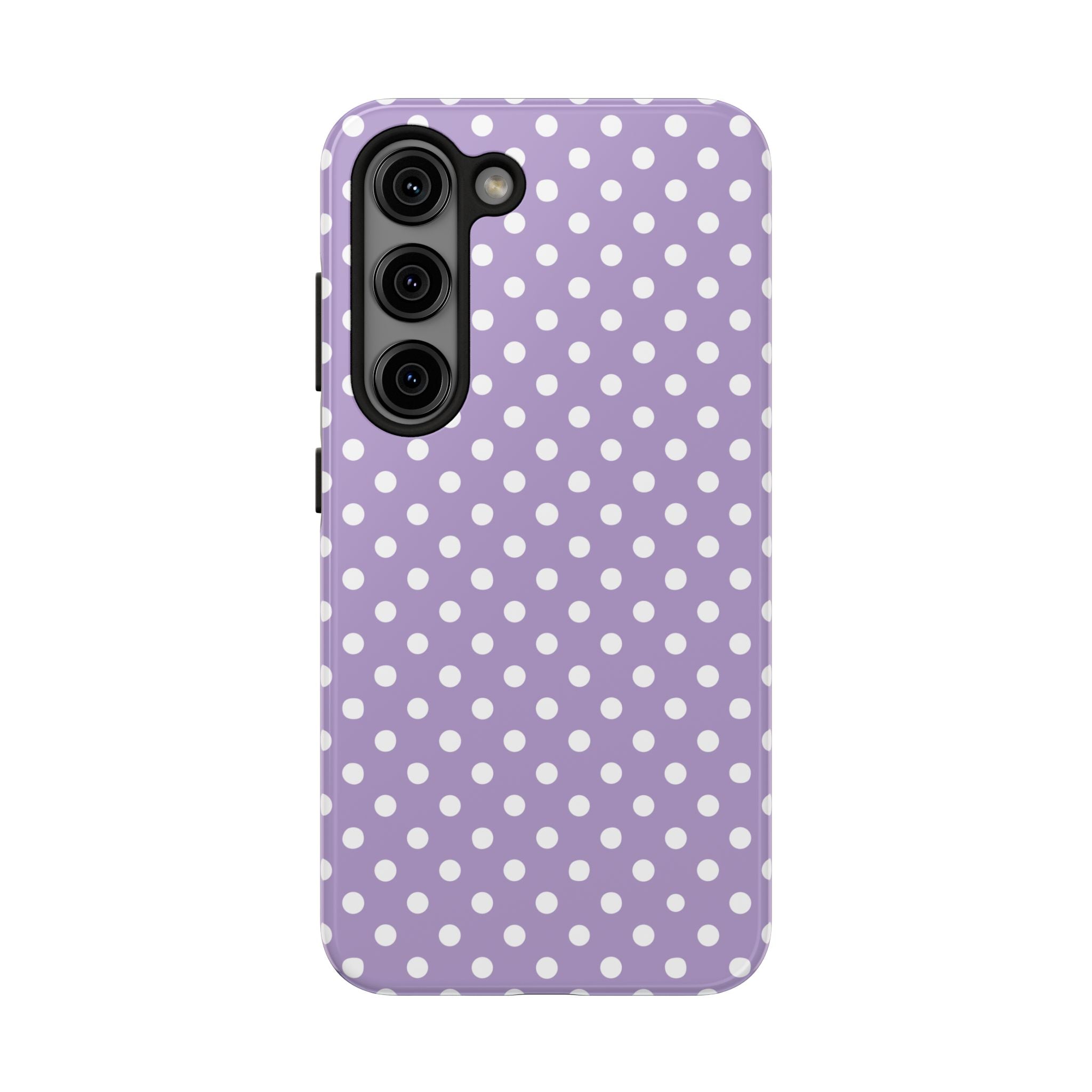 Purple Polka Dot Phone Case  - Tough Impact-Resistant Case