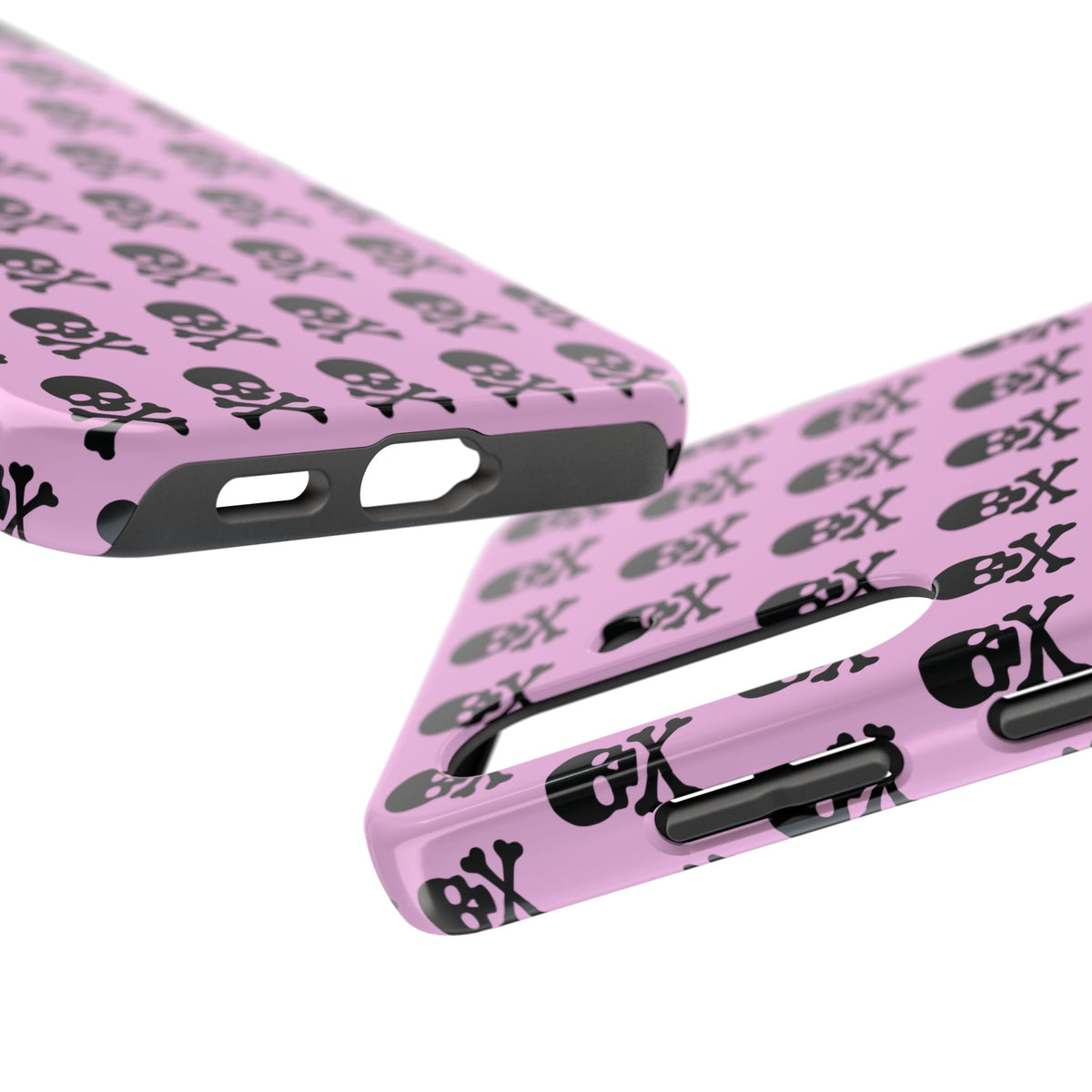 Pink Punk Skull Print Phone Case