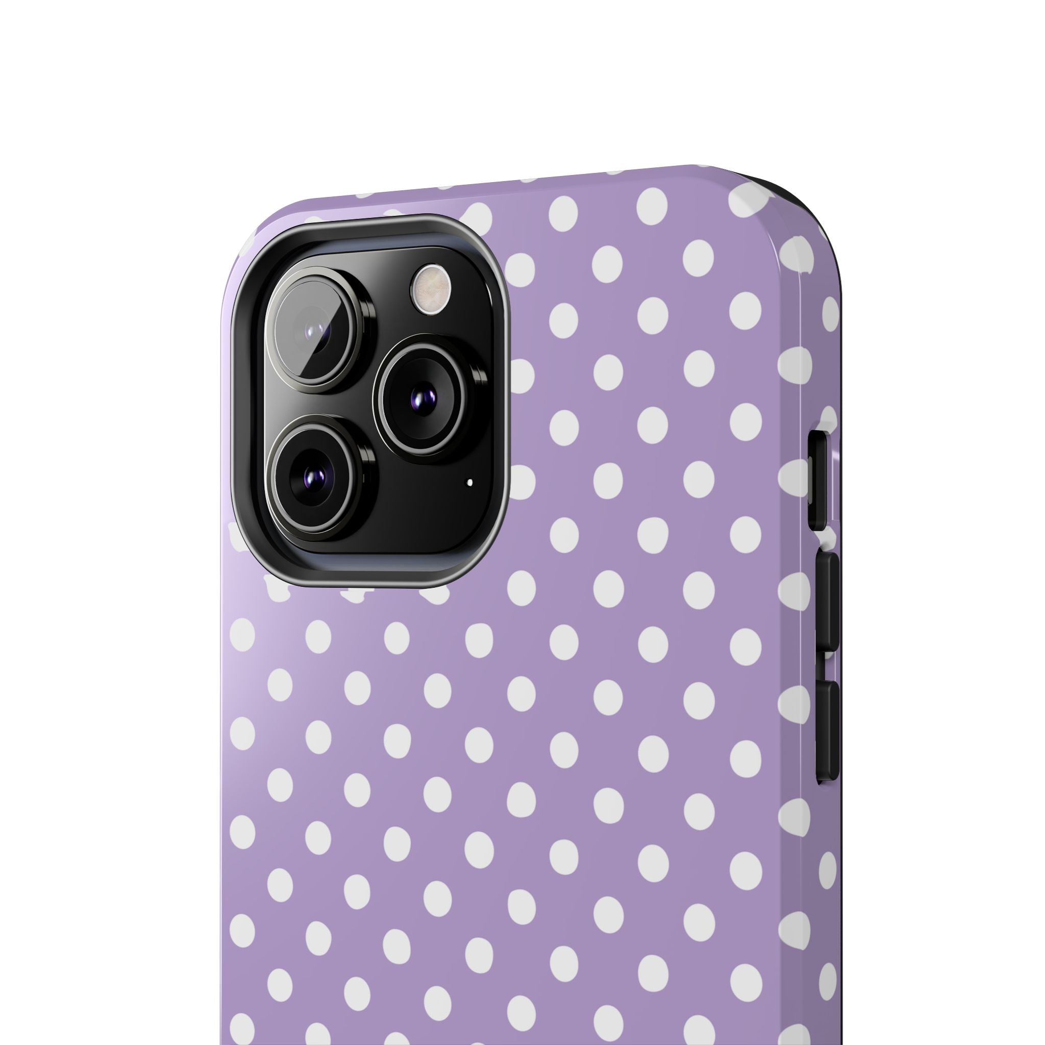 Purple Polka Dot Phone Case  - Tough Impact-Resistant Case