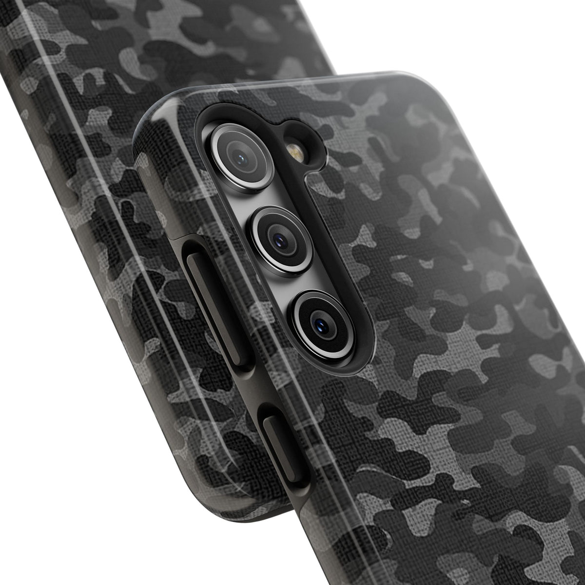 Black Camo Print Phone Case  - Tough Impact-Resistant Cases