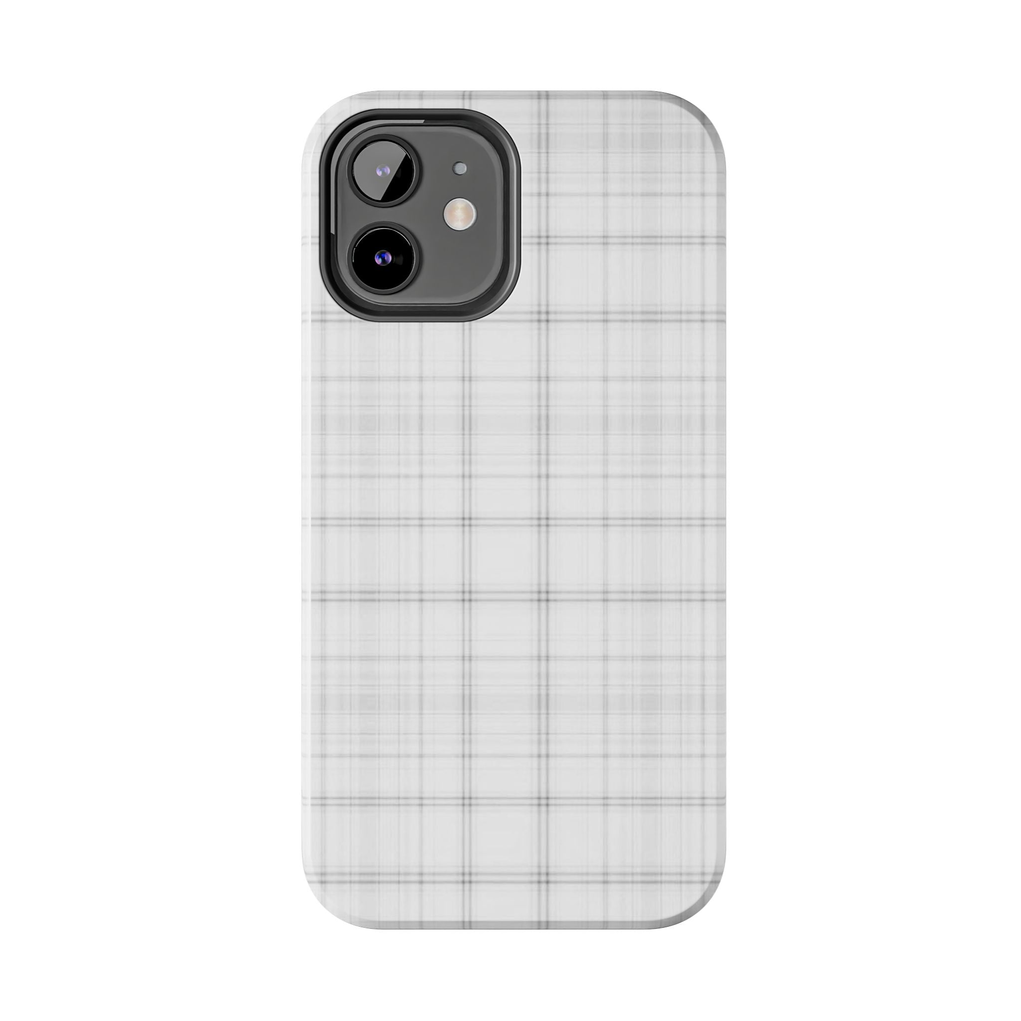 White Gingham Phone Case