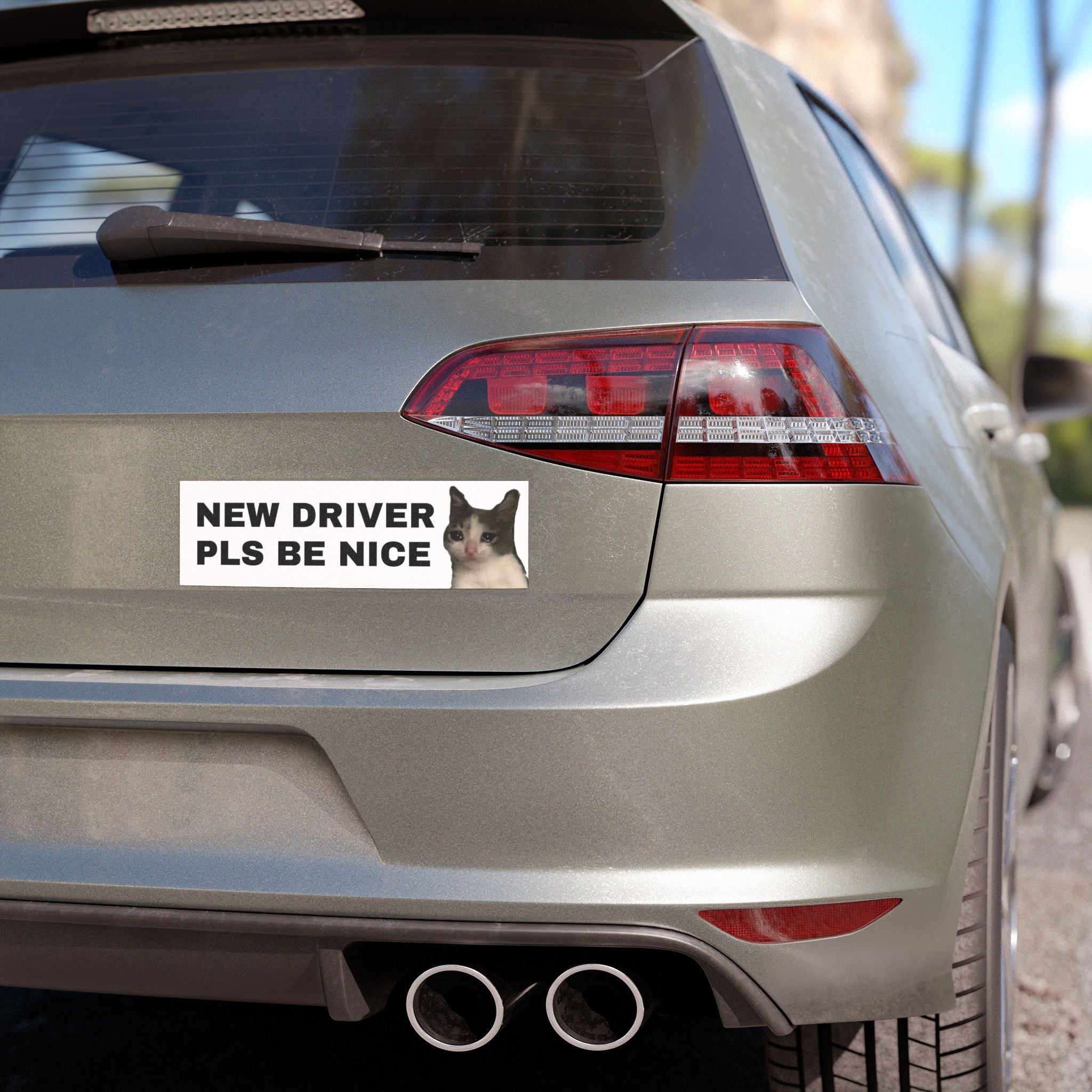 New Driver Funny Gag Meme New Driver Please be Nice Car Magnets