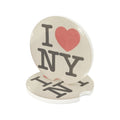 I <3 NY Soapstone Car Coaster