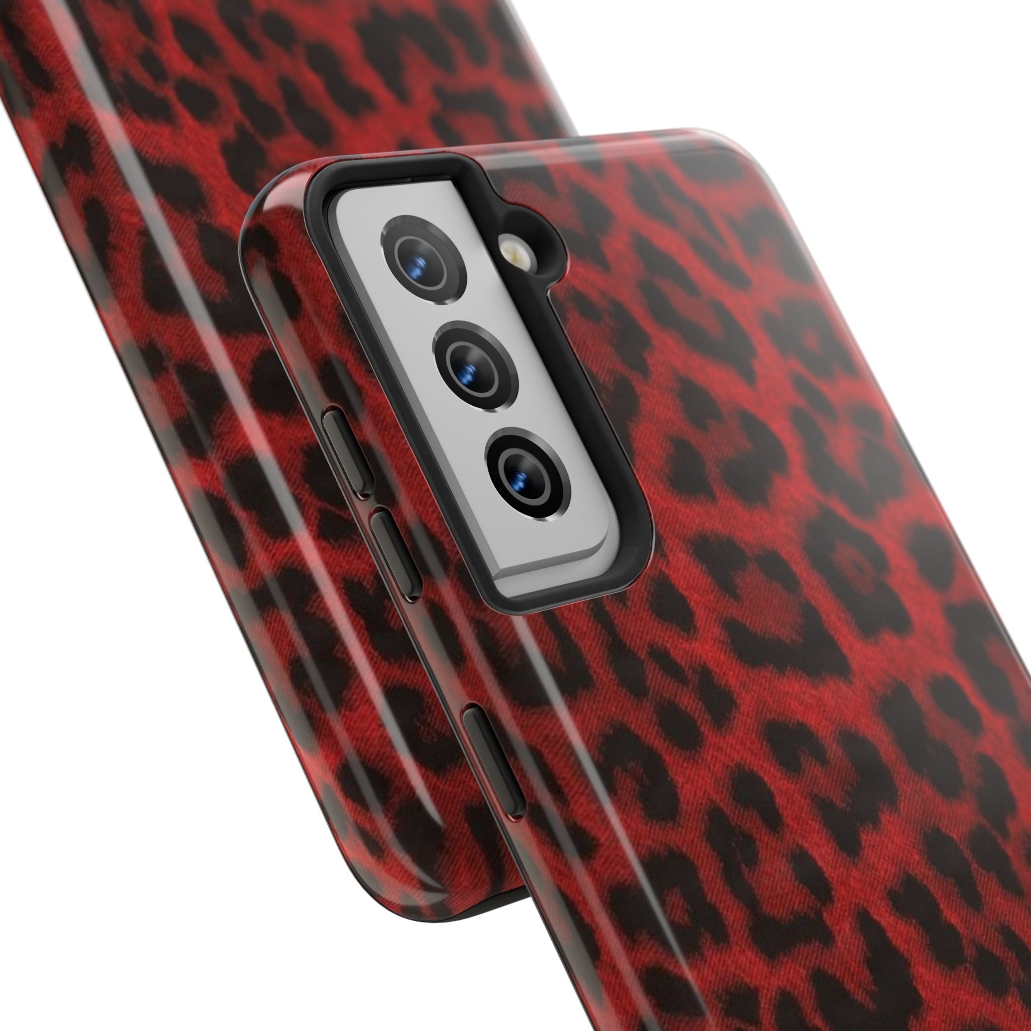 Red Cheetah Leopard Phone Case  - Tough Impact-Resistant Case