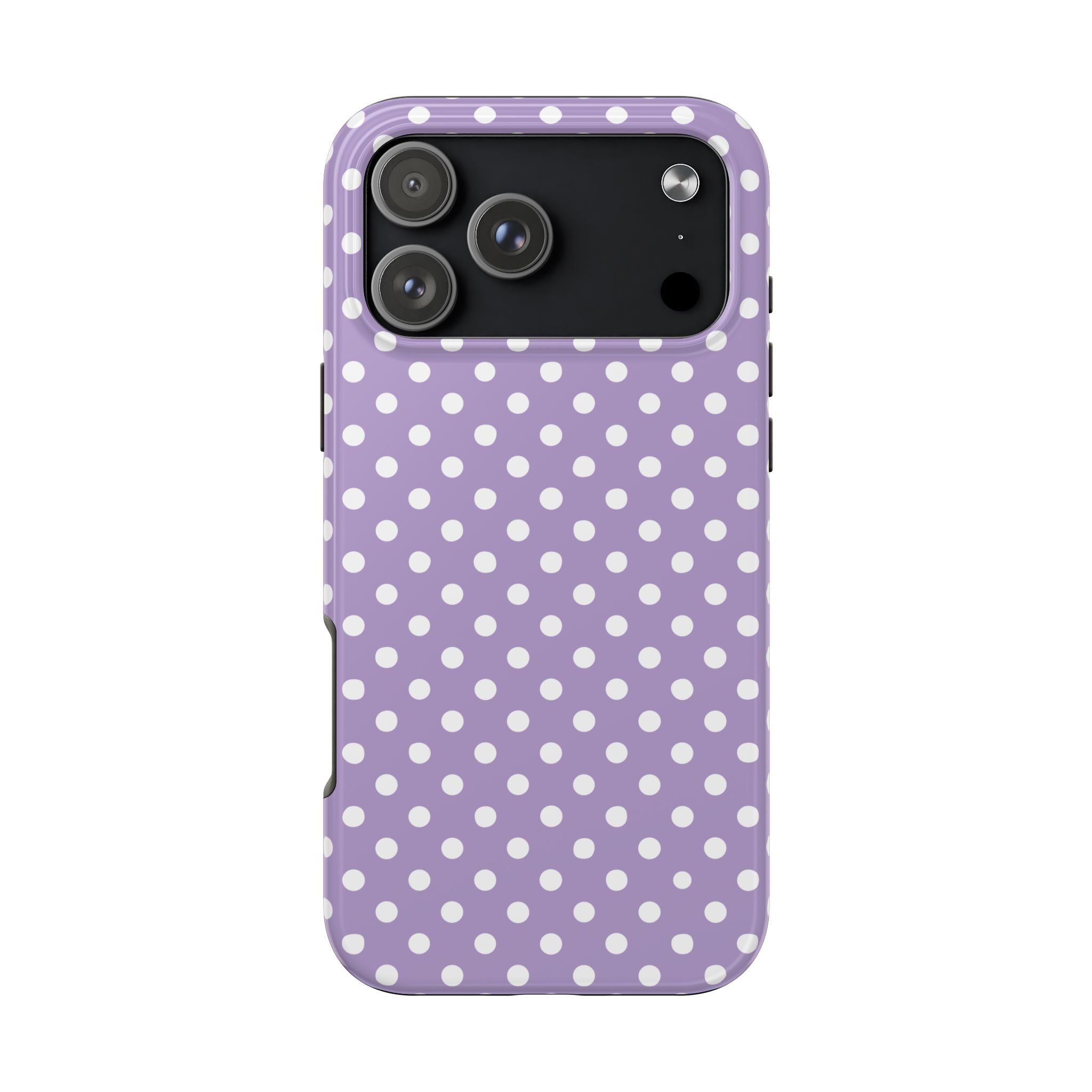 Purple Polka Dot Phone Case  - Tough Impact-Resistant Case