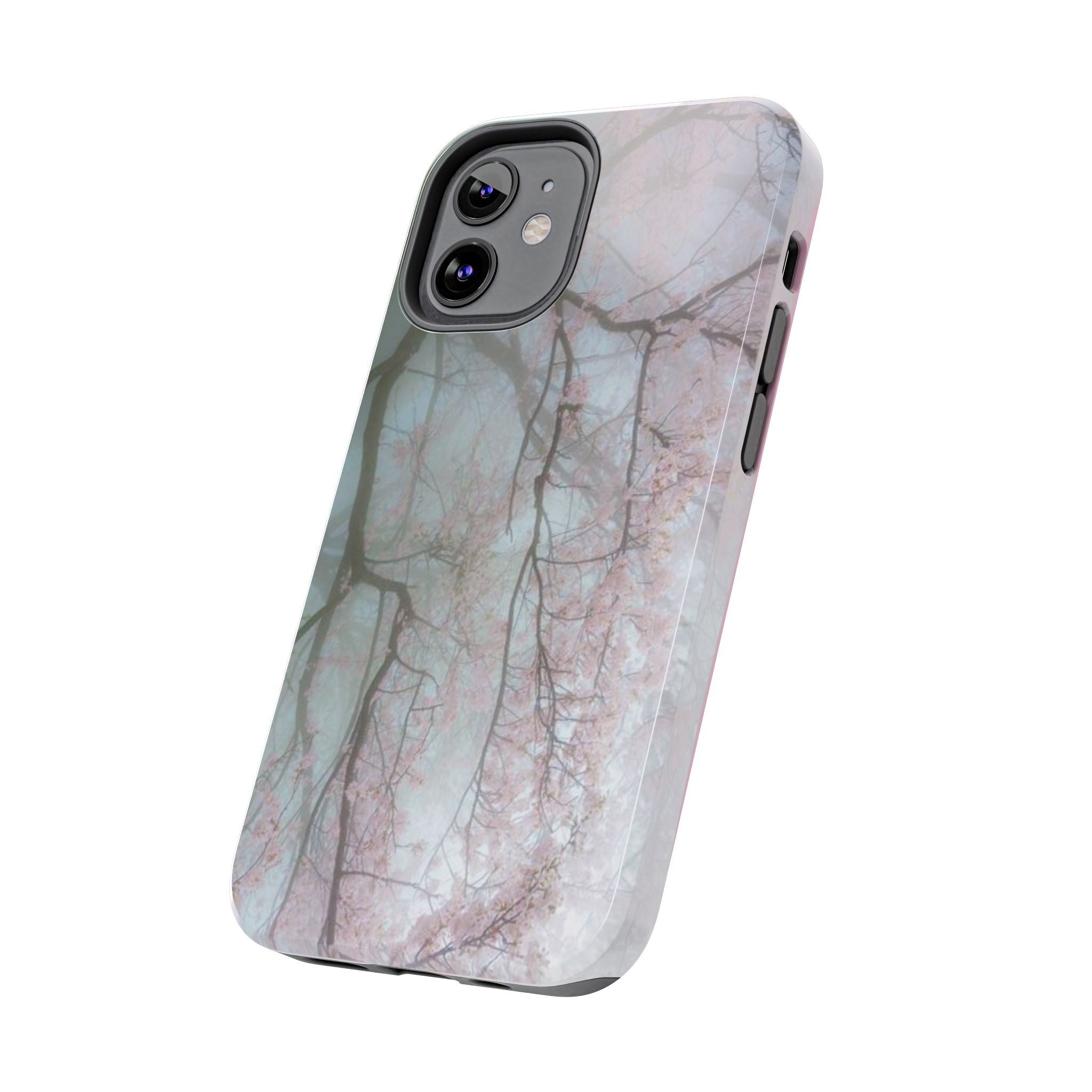 Foggy Cherry Blossom Cyber Phone Case  - Tough Impact-Resistant Case