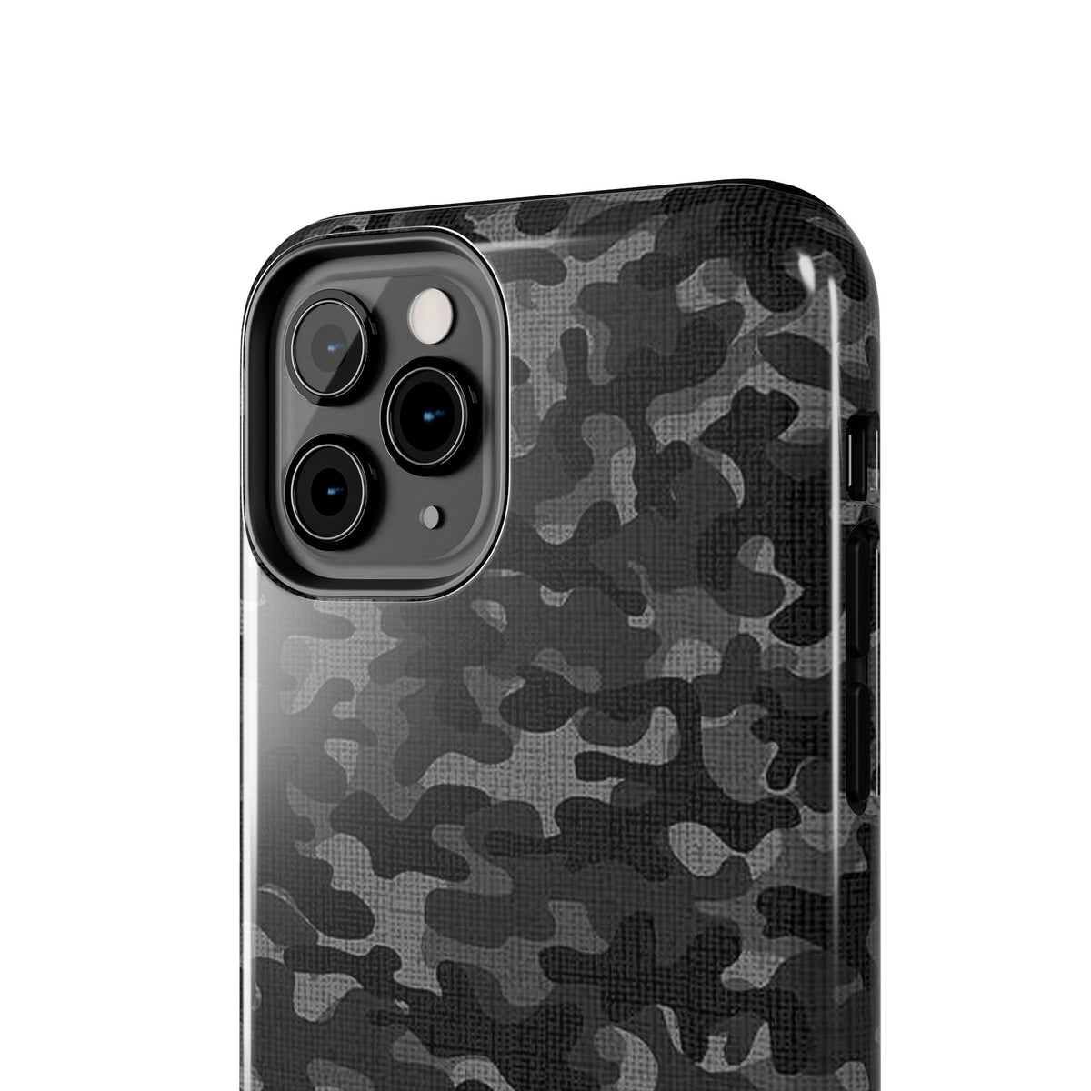 Black Camo Print Phone Case  - Tough Impact-Resistant Cases