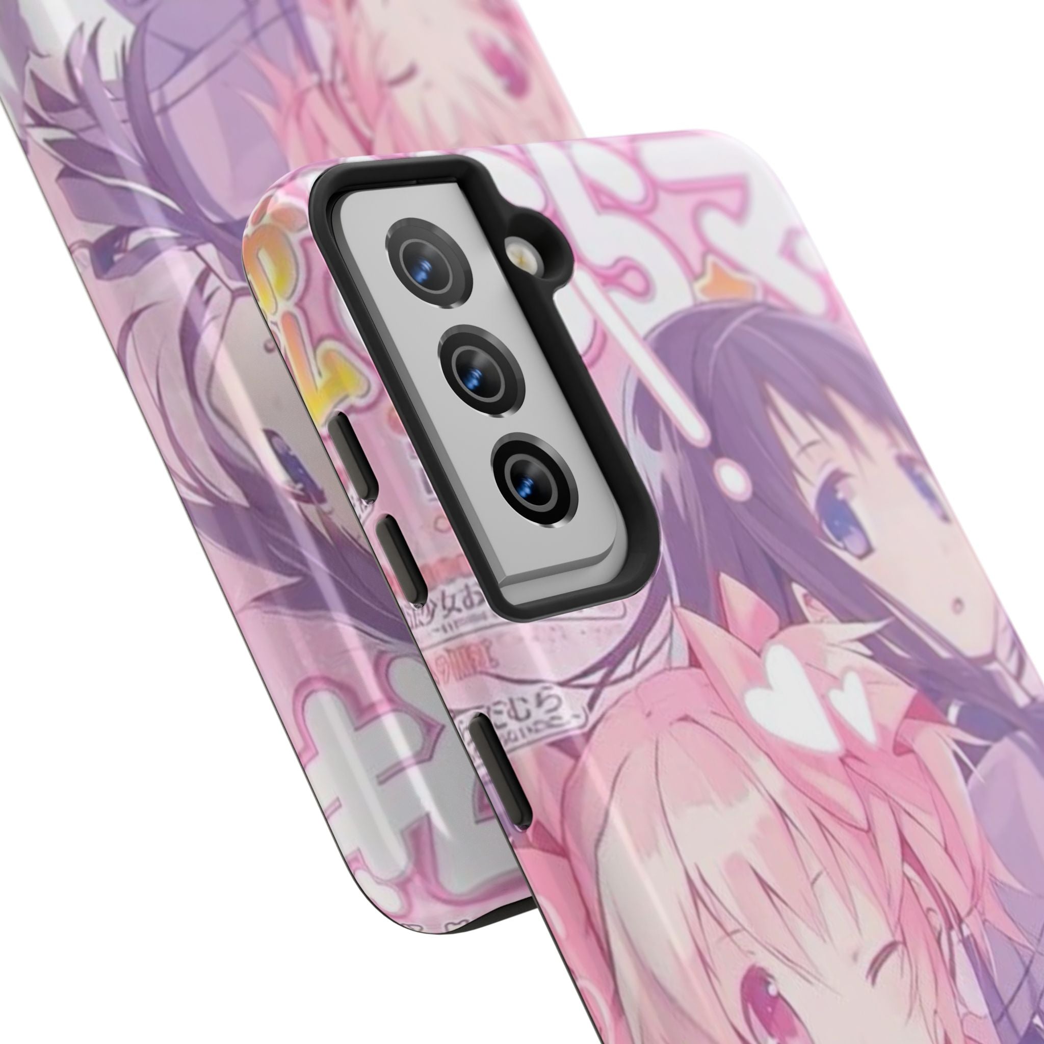 Cute Pink and Purple Anime Phone Case